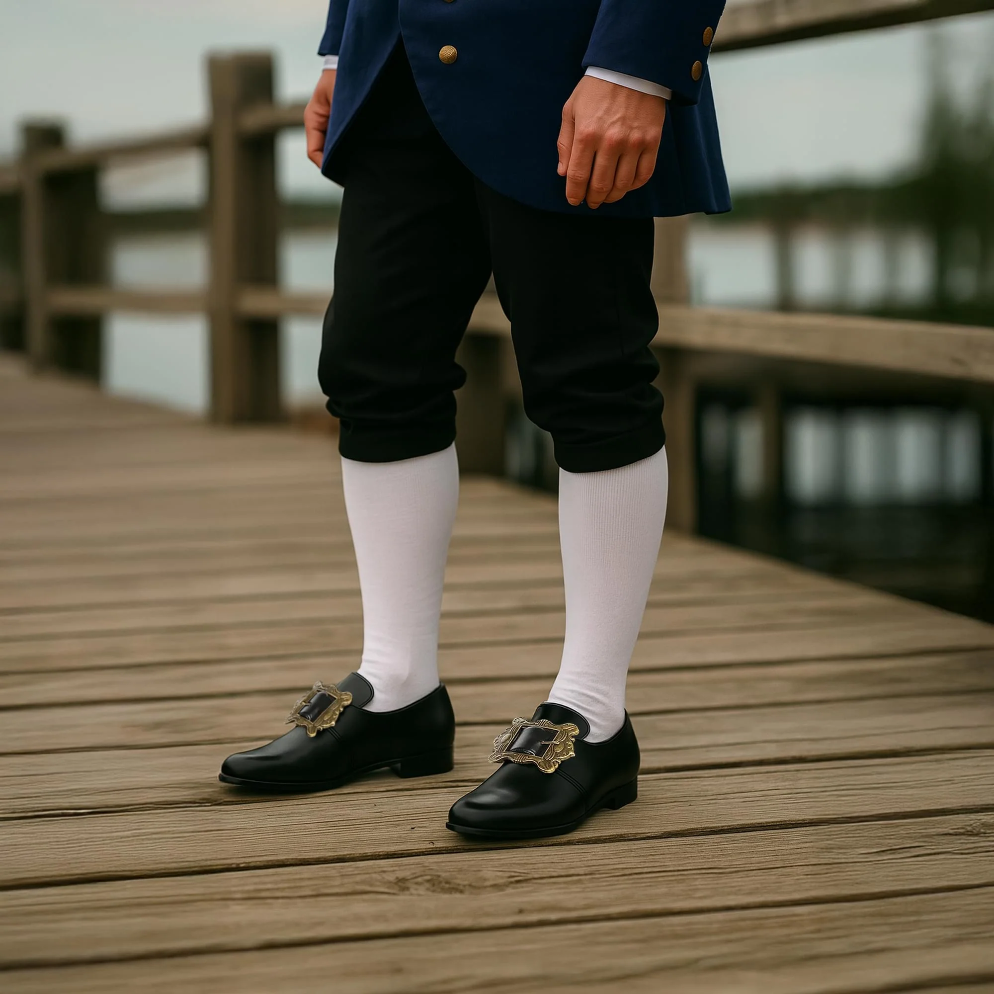 Colonial/Pirate Adult Costume Shoes - Image 5