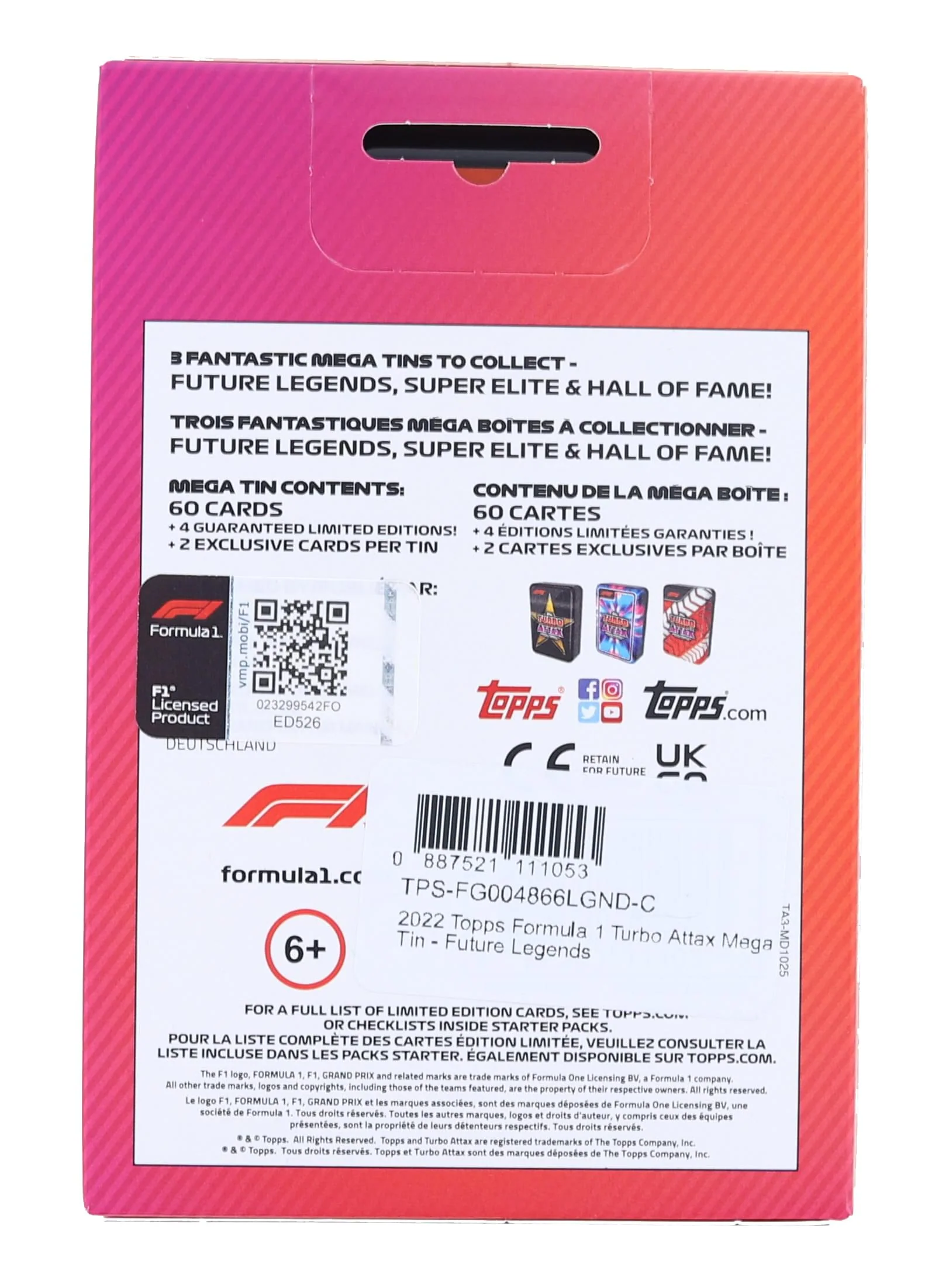 2022 Topps Formula 1 Racing Turbo Attax Mega Tin | Future Legends - Image 2