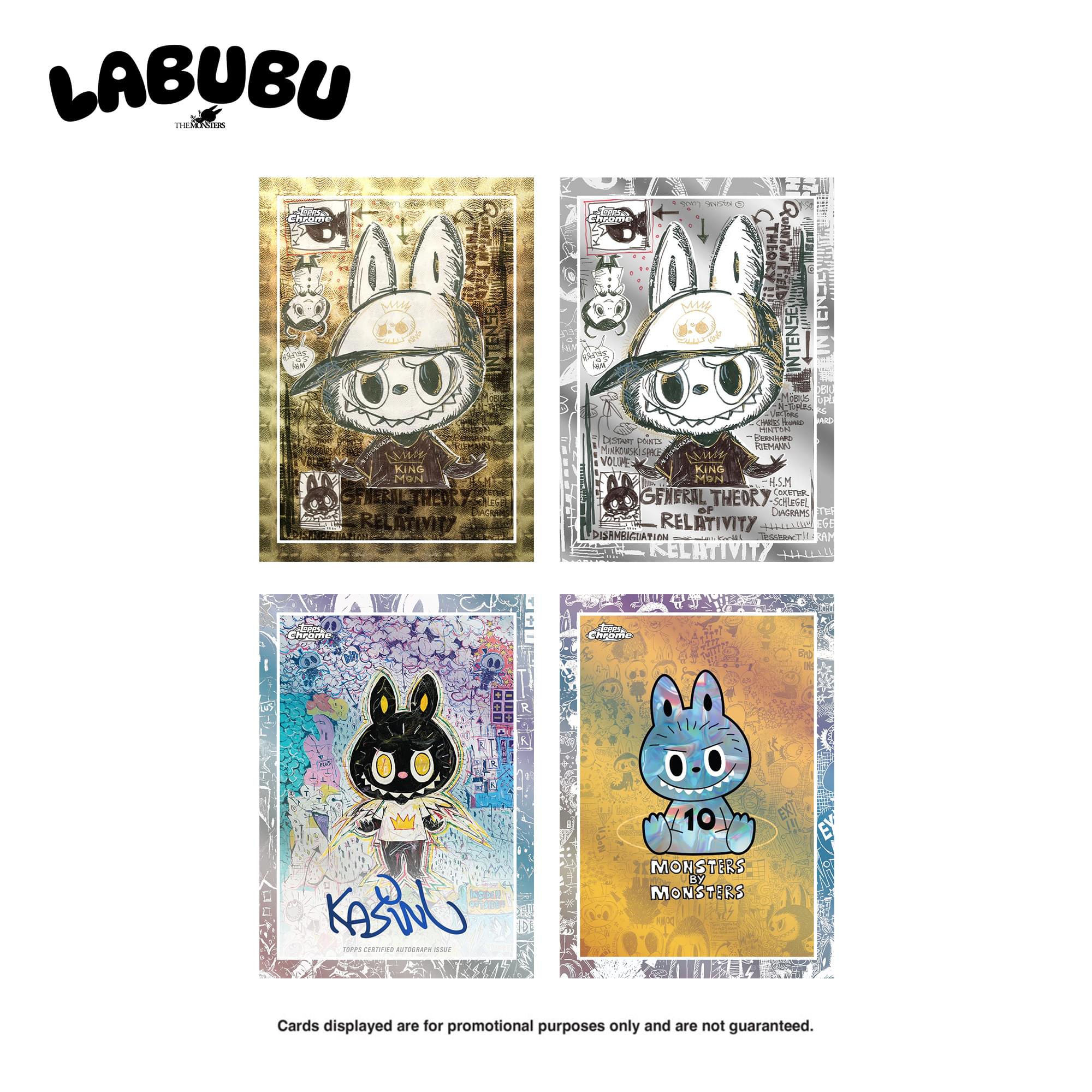 2025 Topps Labubu Chrome Monsters 10th Anniversary | 5 Cards - Image 4