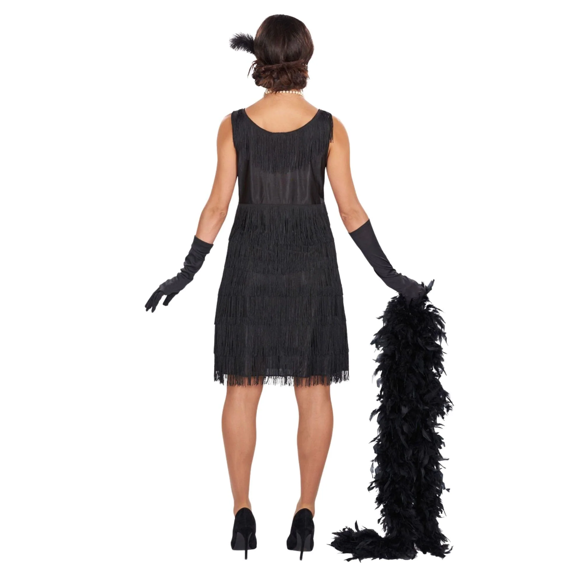 20s Black Flapper Adult Costume - Image 16