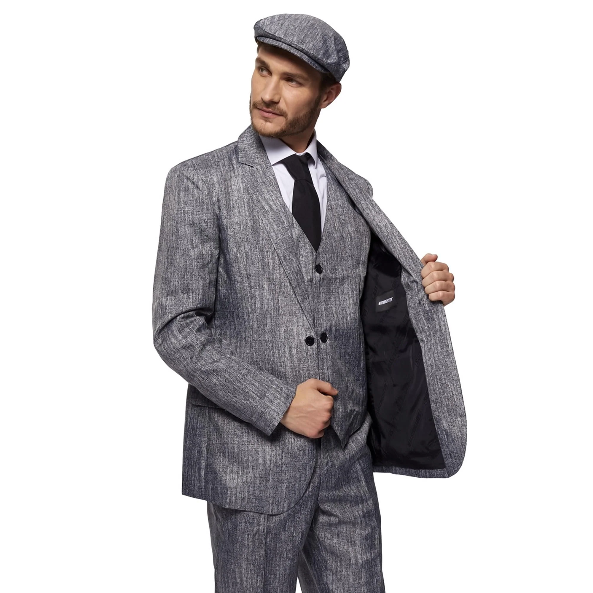 20's Gangster Men's Grey Suitmeister - Image 11