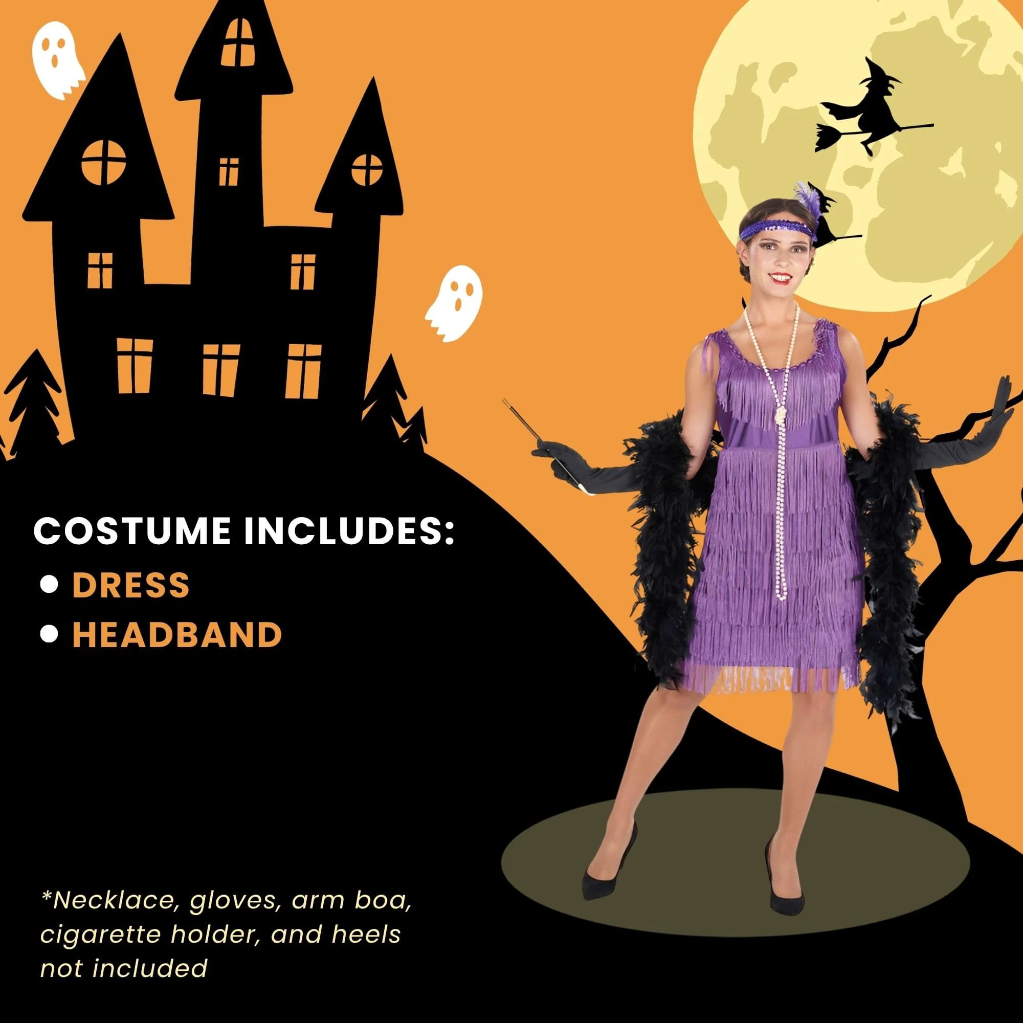 20s Purple Flapper Child Costume - Image 6