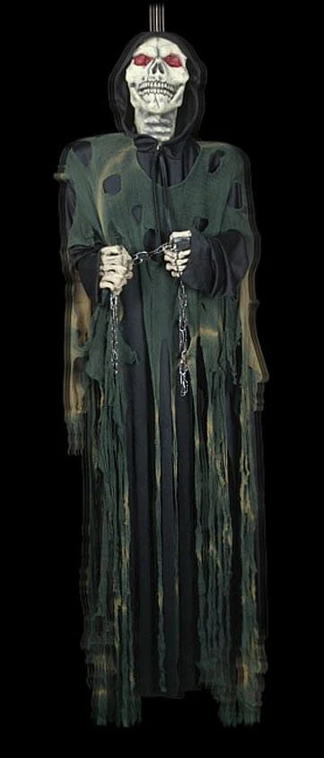 6' Rattling Reaper Hanging Skeleton Prop