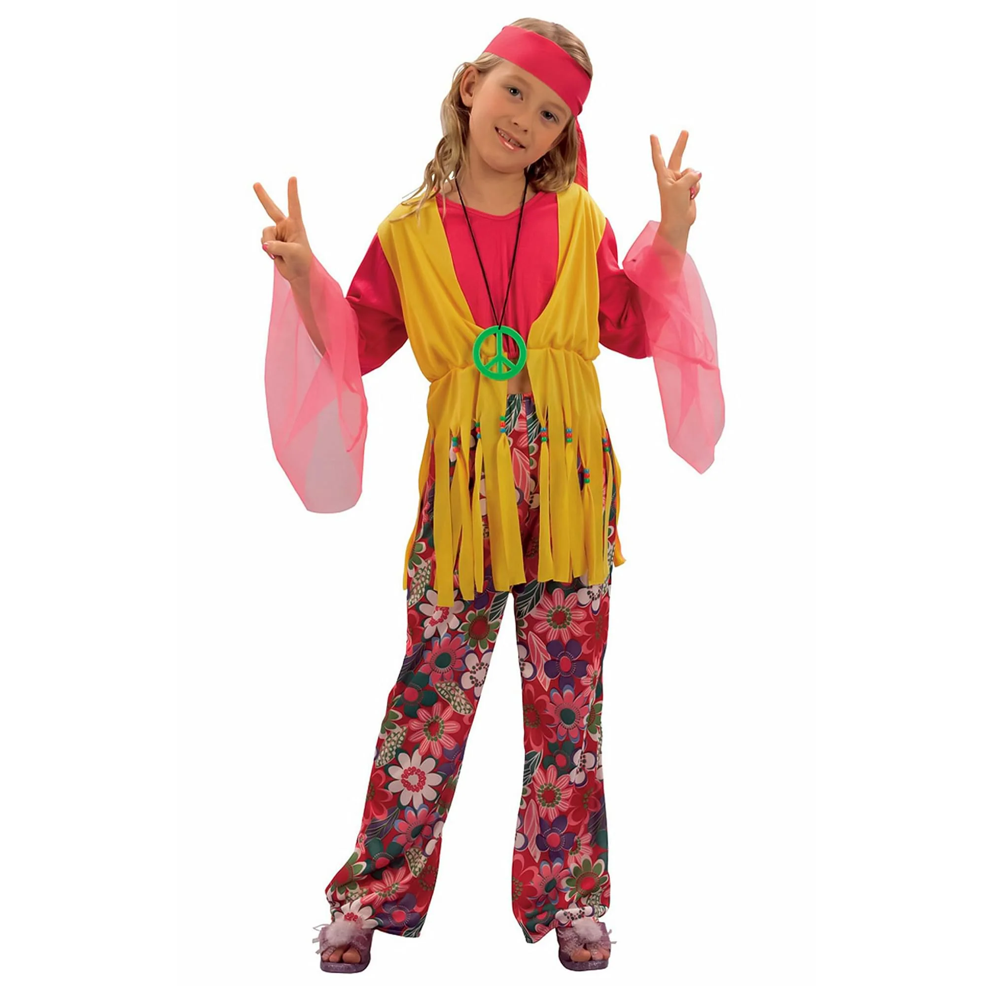60's Hippy Girl Child Costume - Image 6