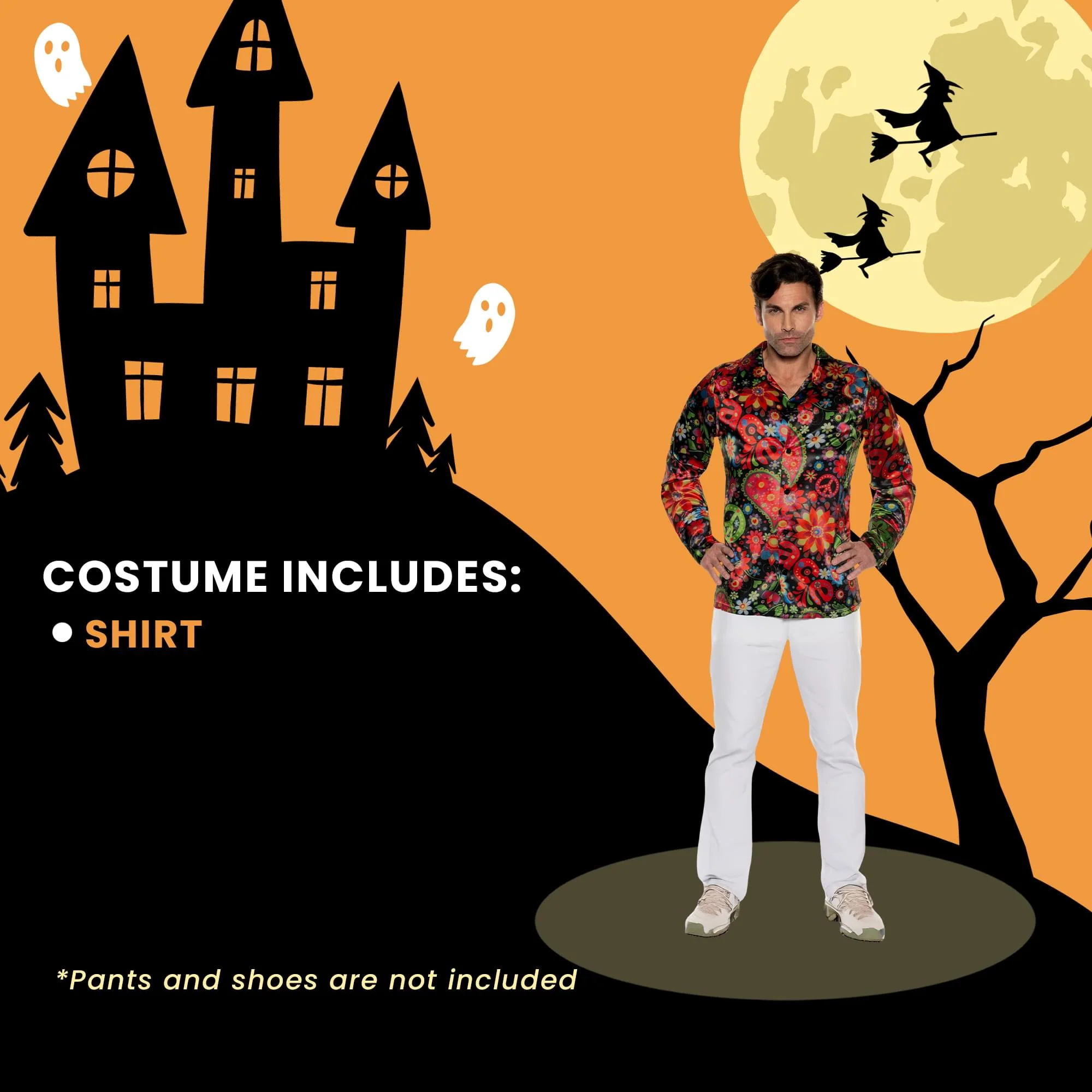 60's Psychedelic Shirt Adult Costume - Image 12