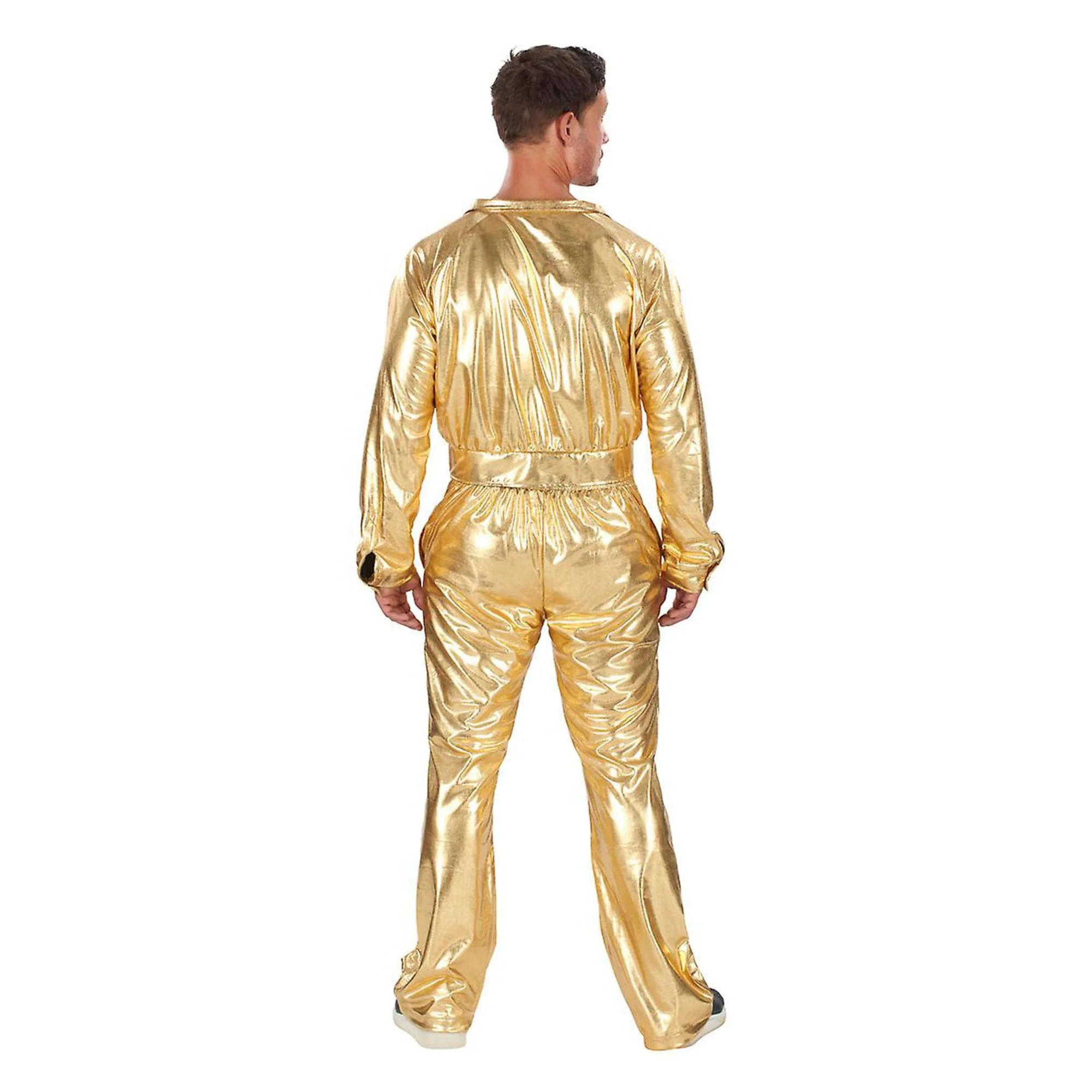 70's Gold Suit Disco Man Adult Costume - Image 3