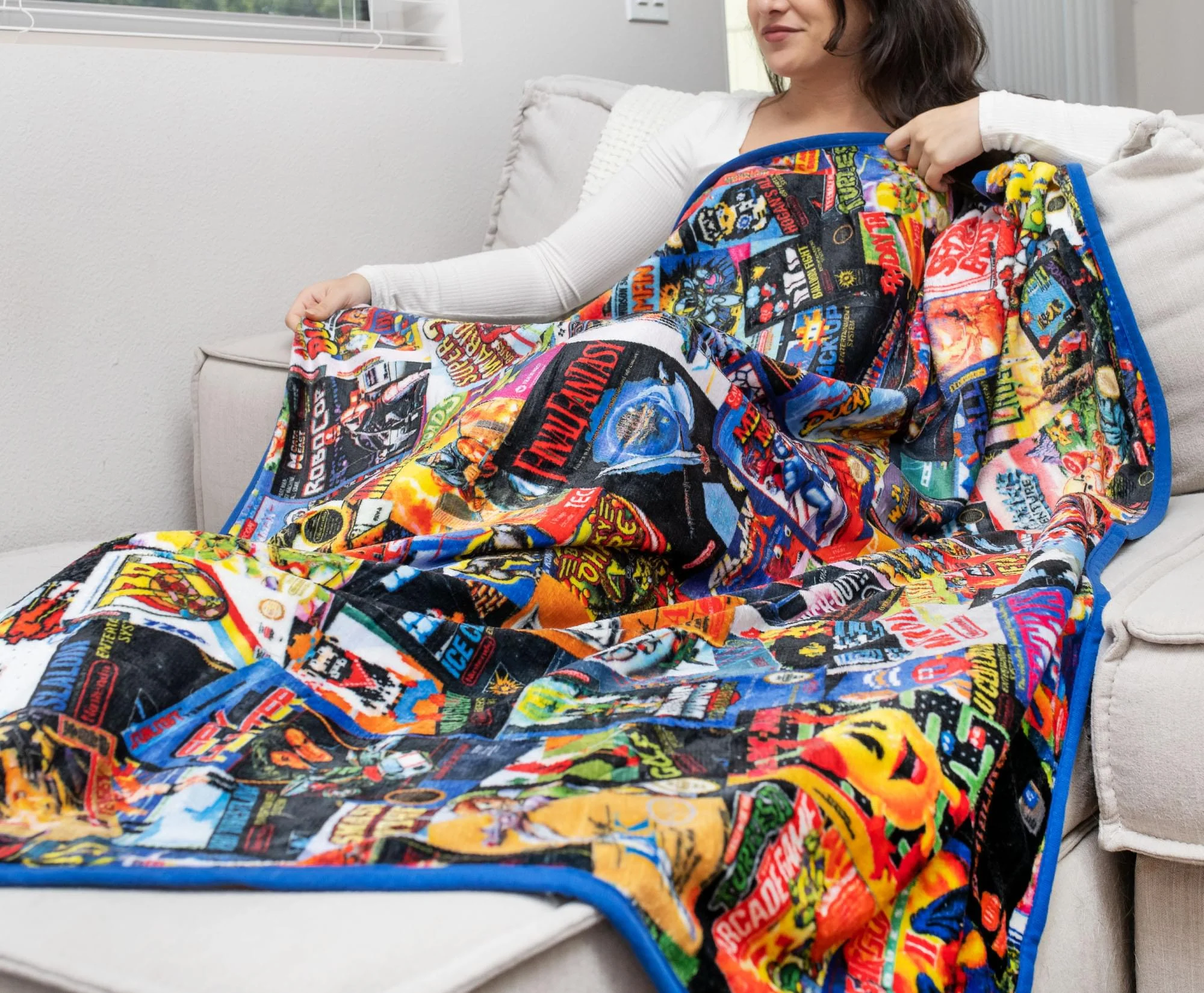 8-Bit Armageddon Retro Video Games Fleece Throw Blanket | 45 x 60 Inches - Image 6