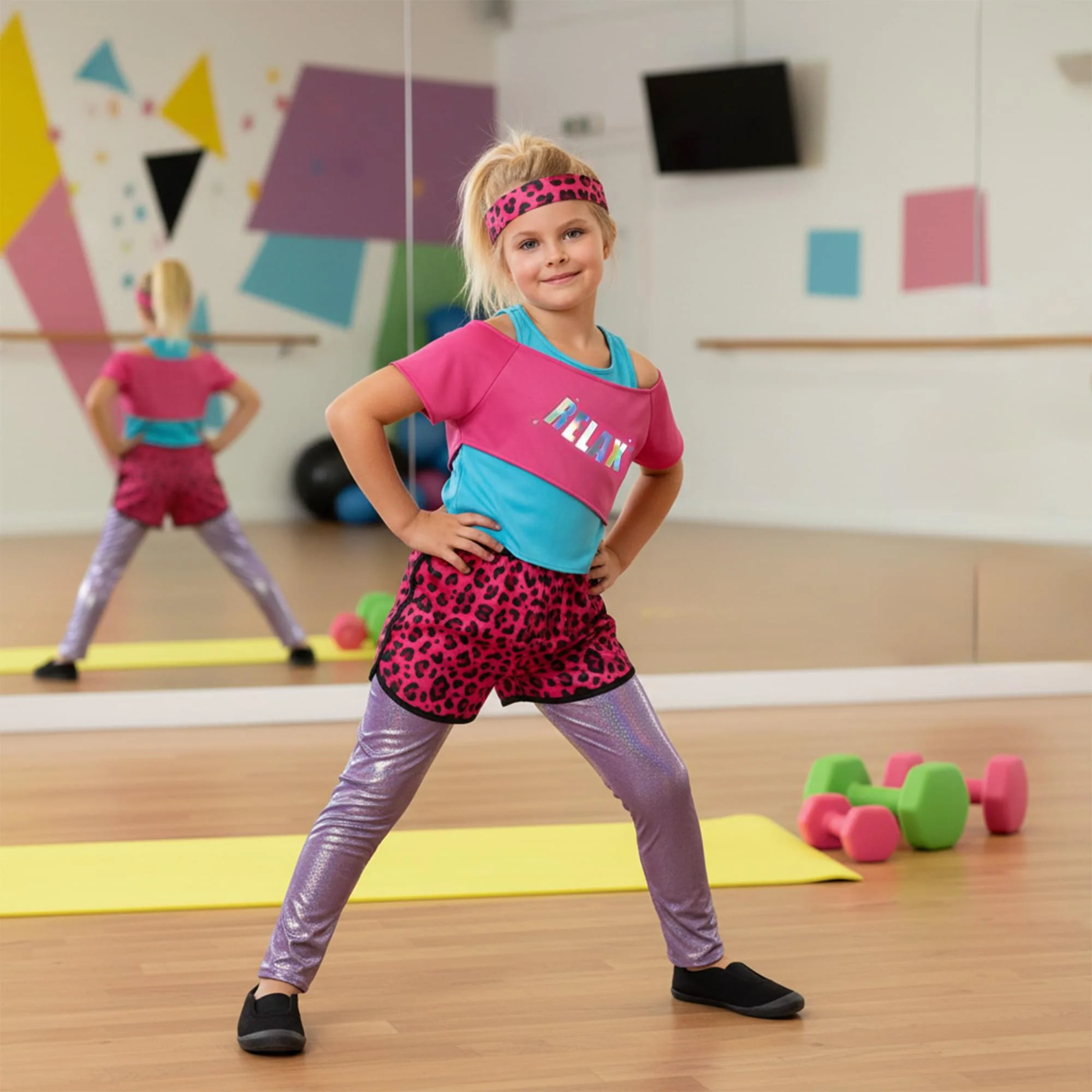 80s Girls Relax Child Costume - Image 13
