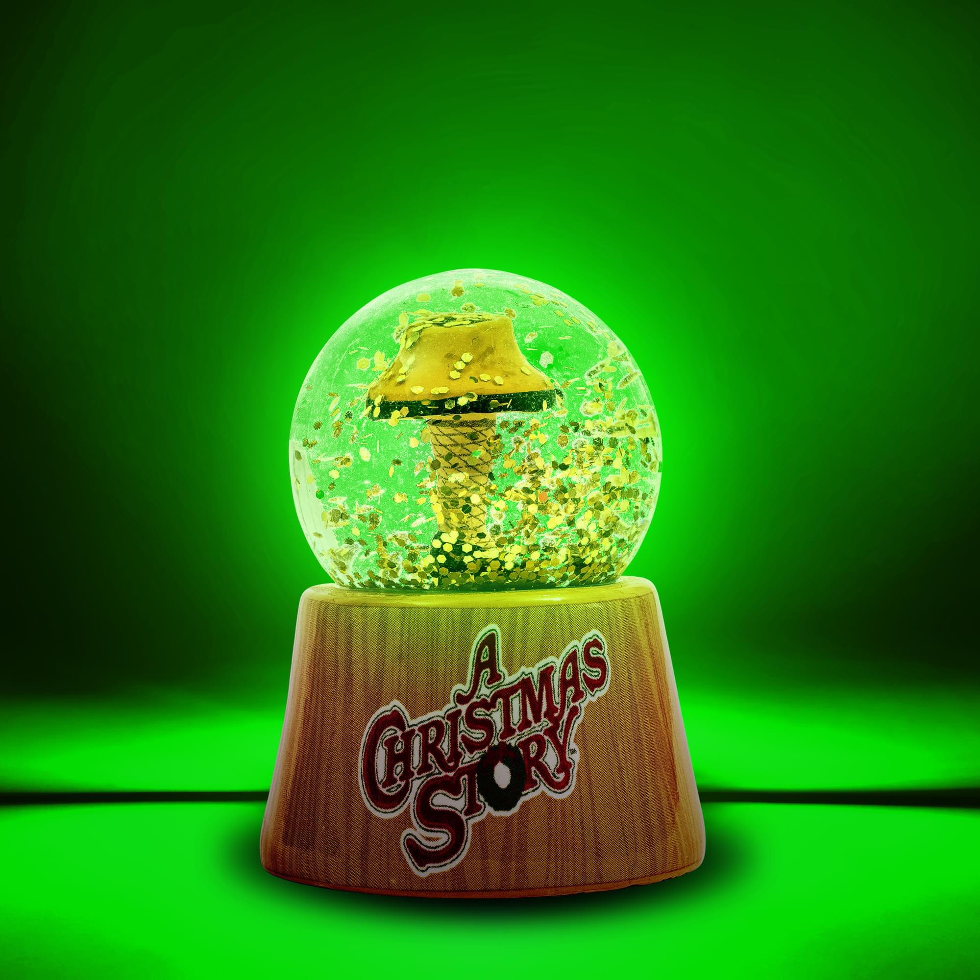 A Christmas Story Leg Lamp 3-Inch Mini Light-Up Snow Globes | Set of 4 - Image 2