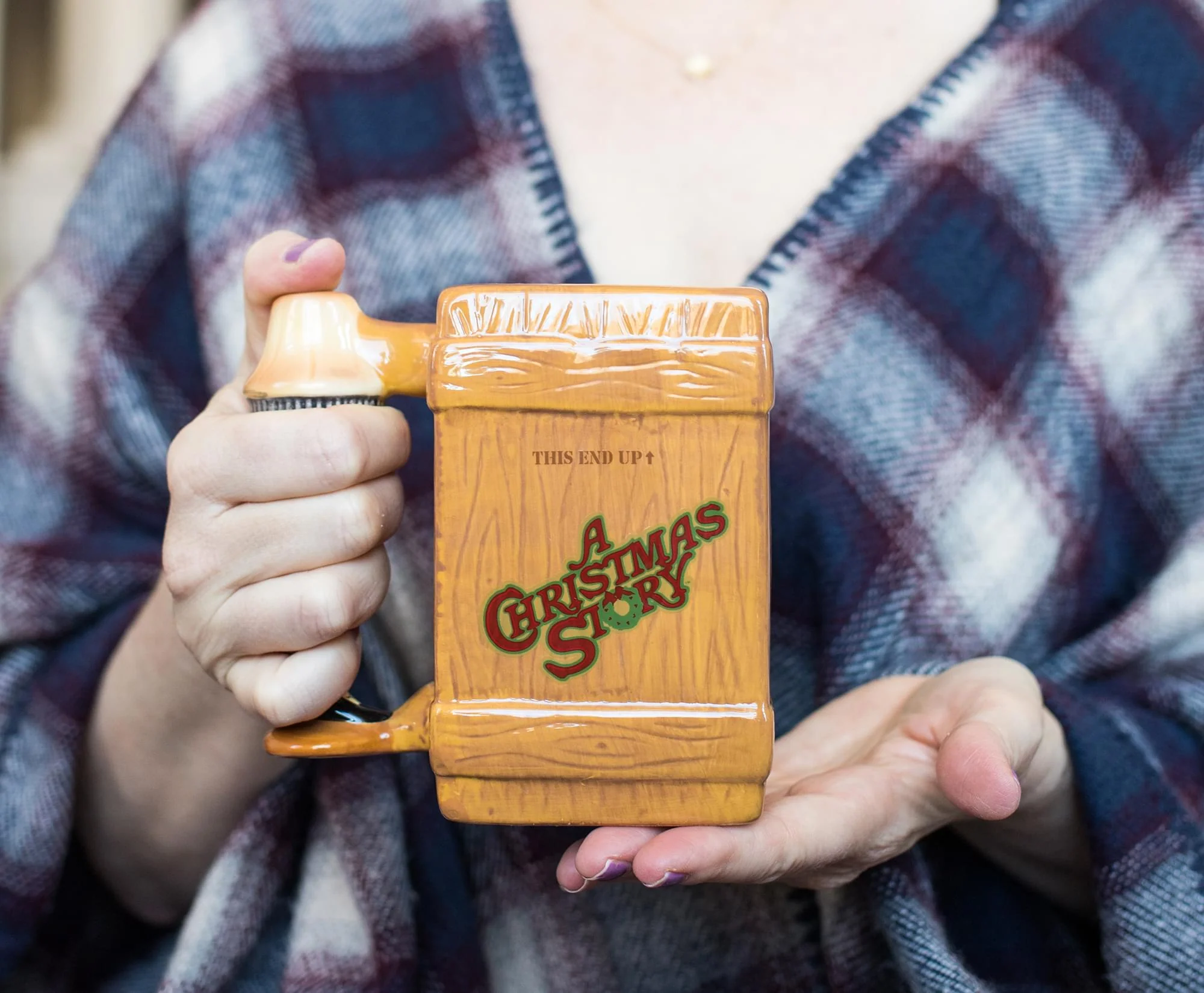 A Christmas Story Leg Lamp Fragile Box 3D Sculpted Coffee Mug | Holds 20 Ounces - Image 3