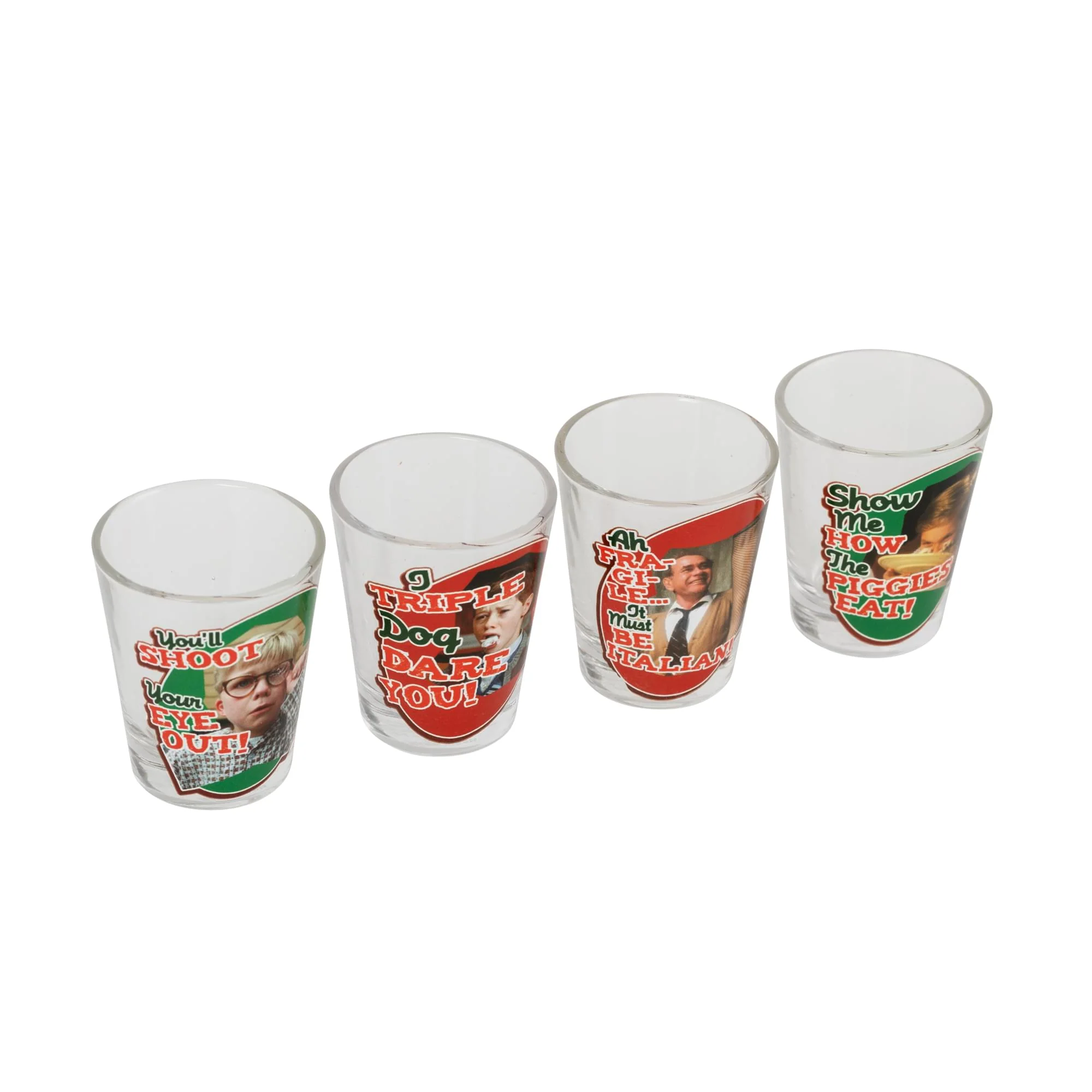A Christmas Story Quotes 4 Piece Shot Glass Set - Image 4