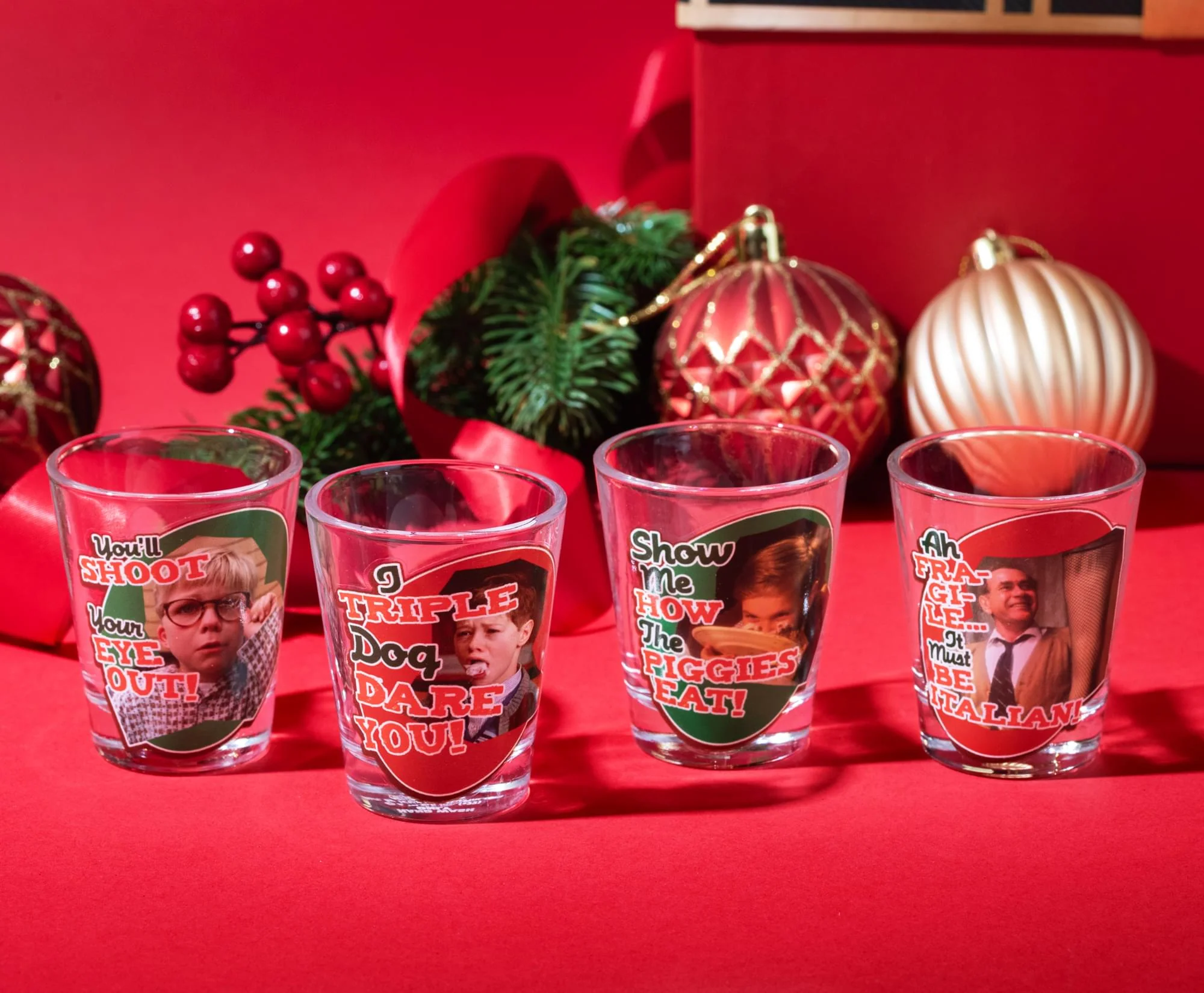 A Christmas Story Quotes 4 Piece Shot Glass Set - Image 6