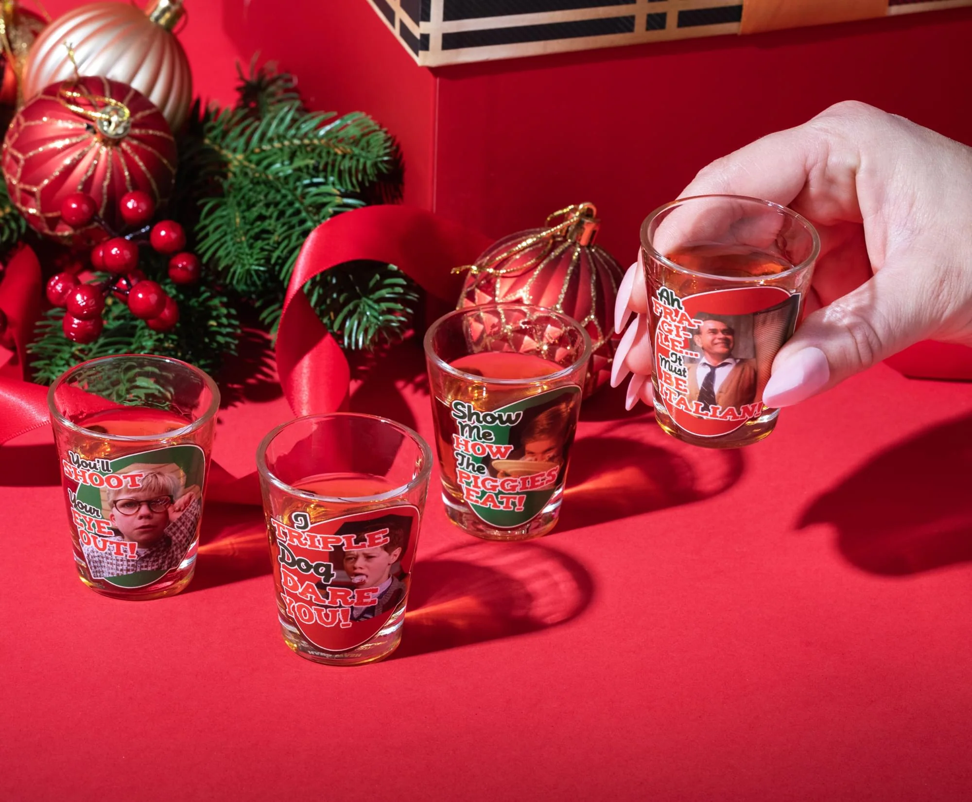 A Christmas Story Quotes 4 Piece Shot Glass Set - Image 8