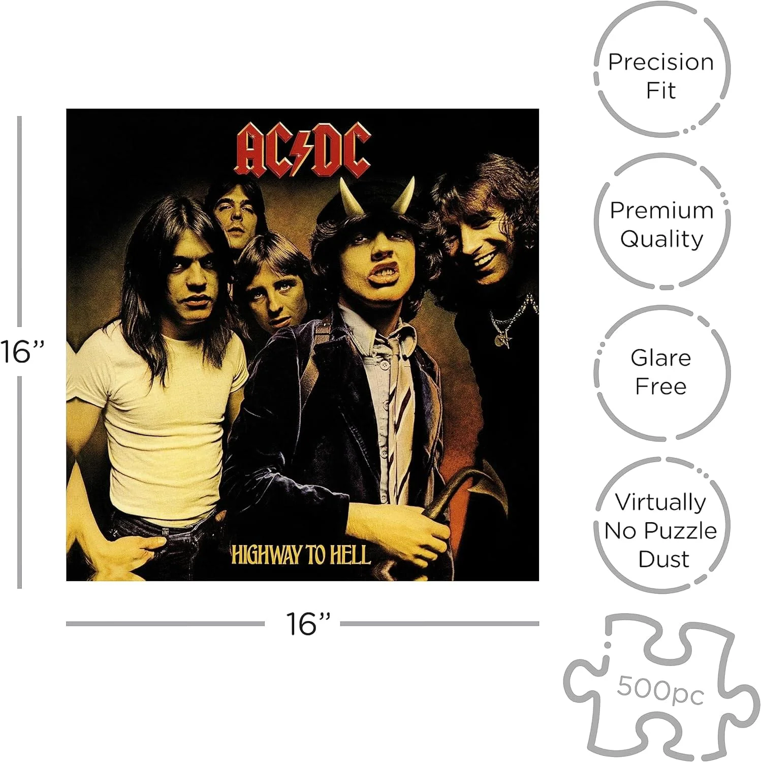 AC/DC Highway To Hell 500 Piece Jigsaw Puzzle - Image 3