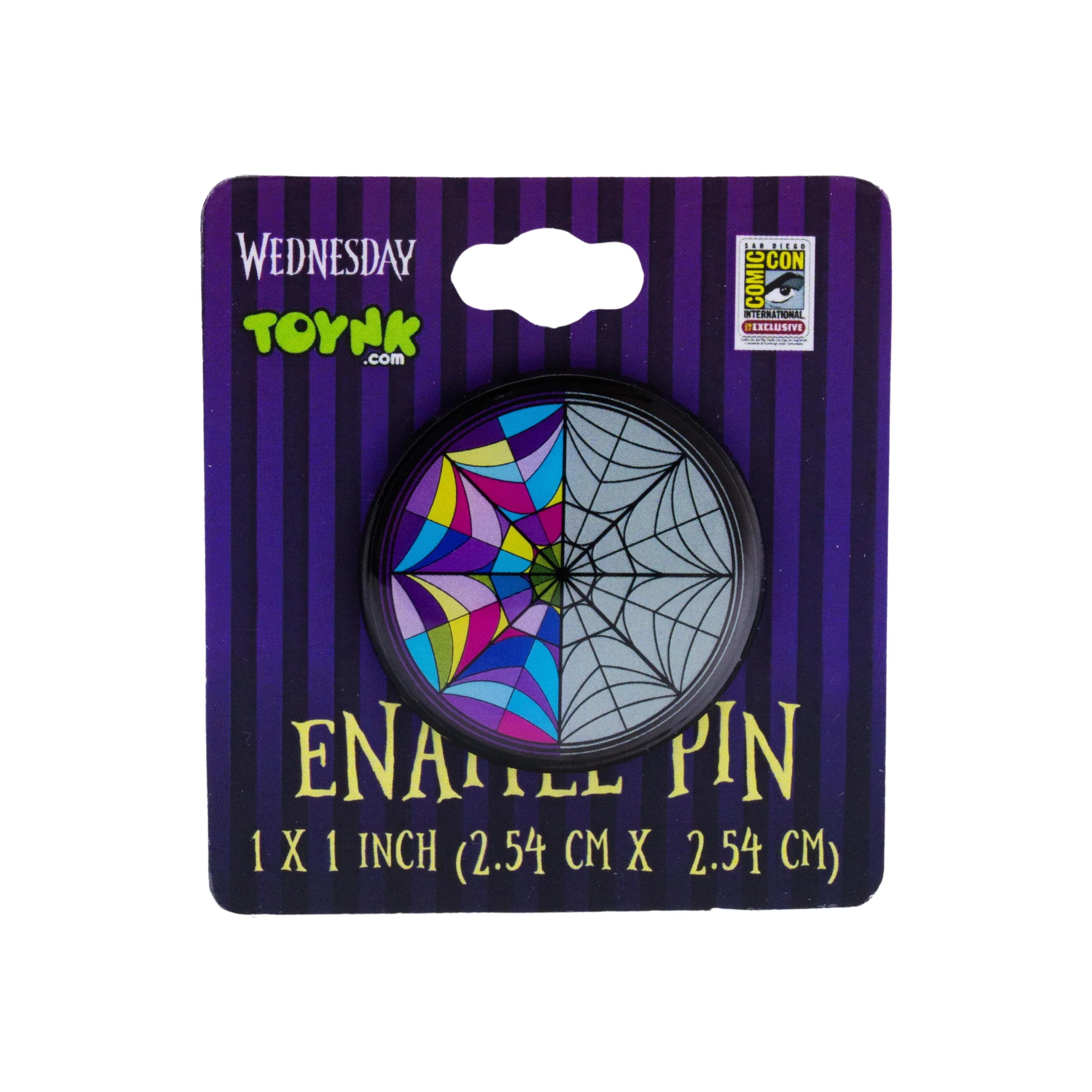 Addams Family Wednesday And Enid's Split Window Enamel Pin - Image 2