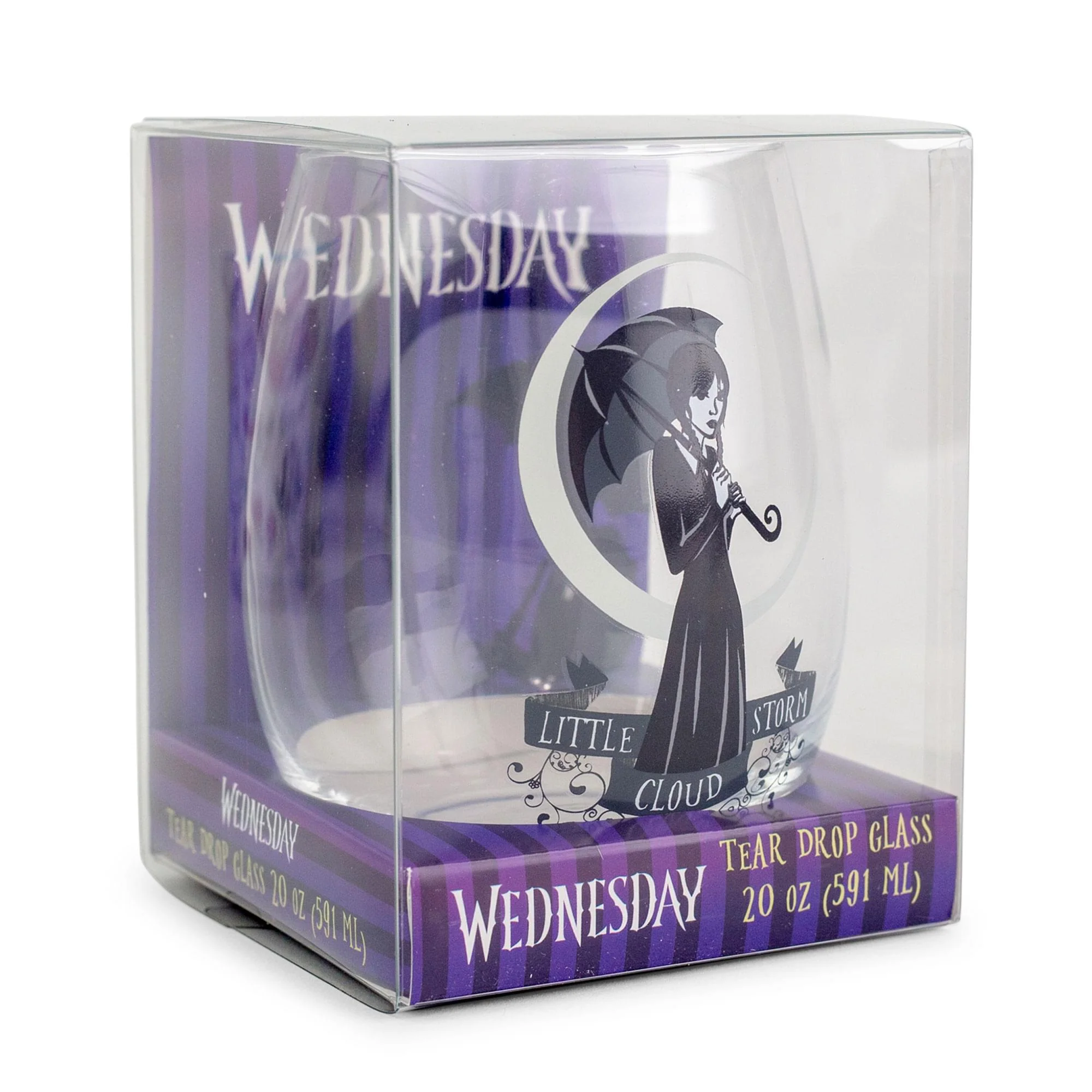 Addams Family Wednesday "Little Storm Cloud" Stemless Wine Glass | 20 Ounces - Image 2