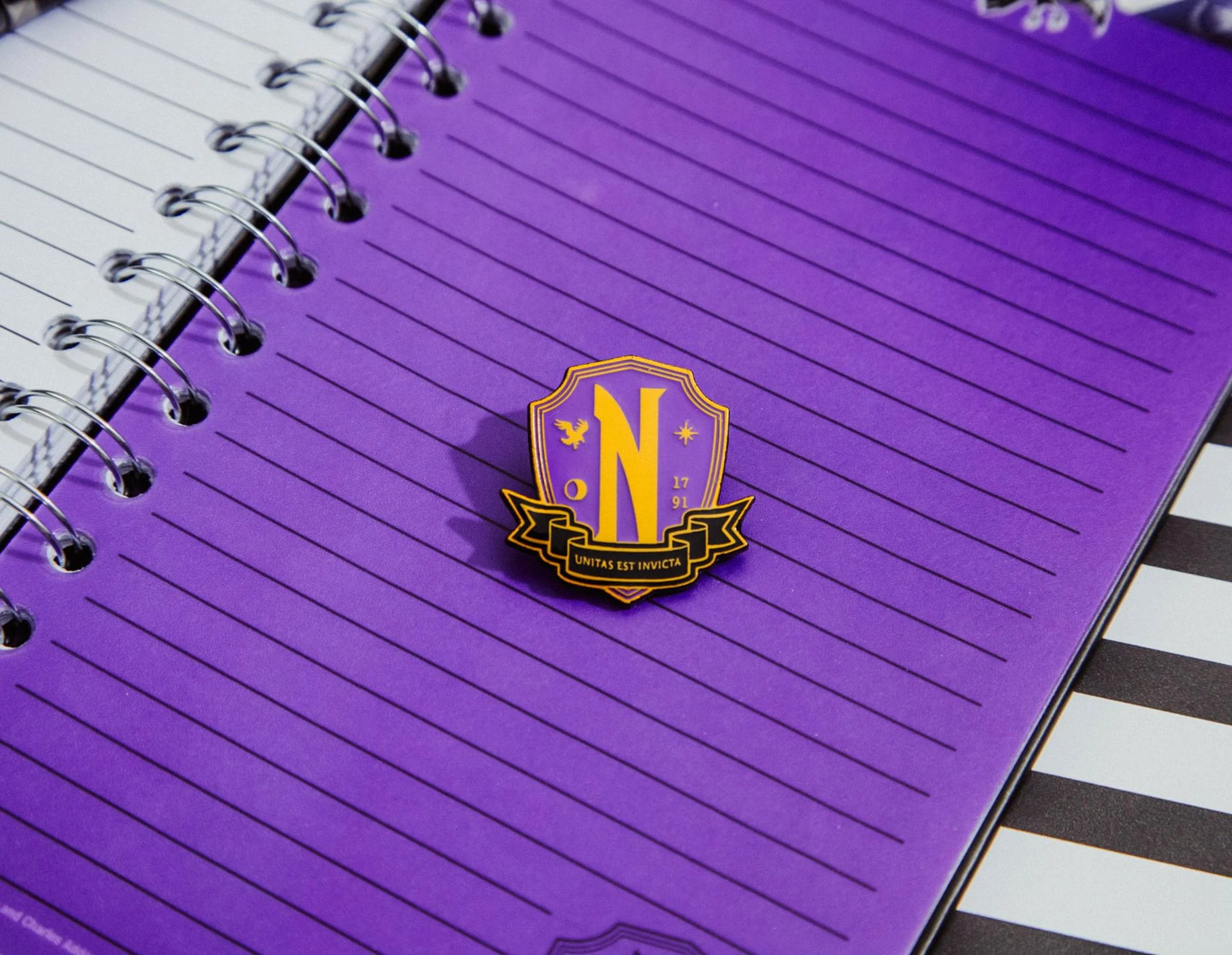 Addams Family Wednesday Nevermore Academy Enamel Pin - Image 7