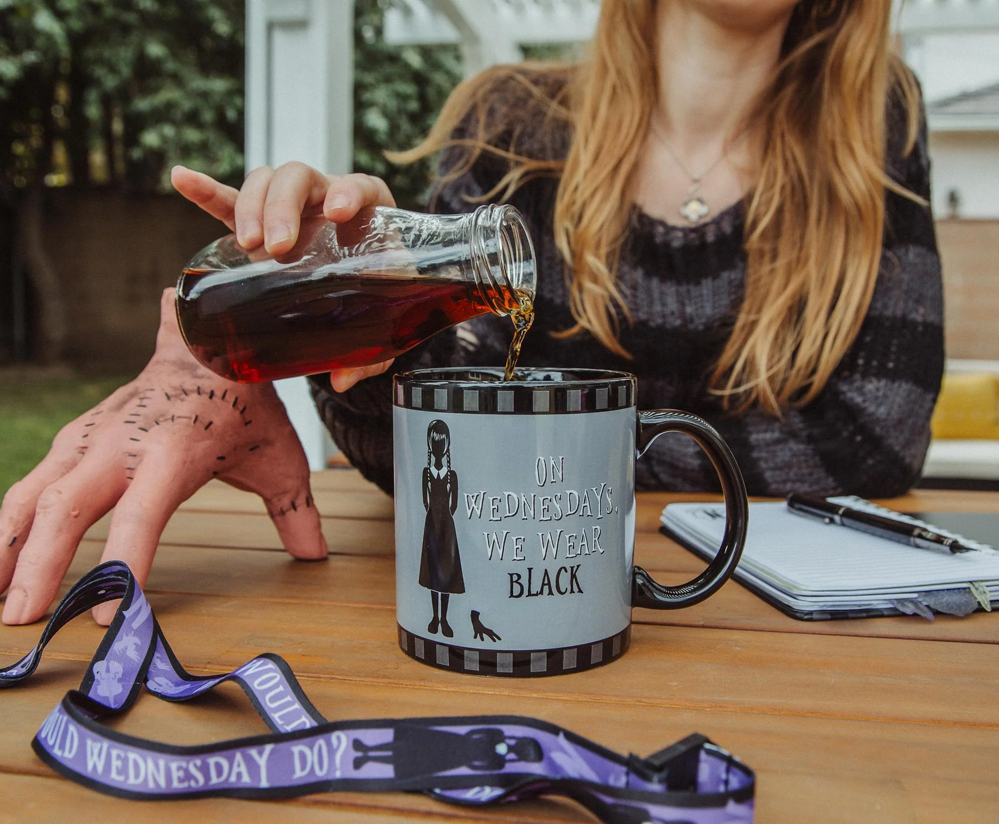 Addams Family Wednesday "On Wednesdays, We Wear Black" 20-Ounce Ceramic Mug - Image 4