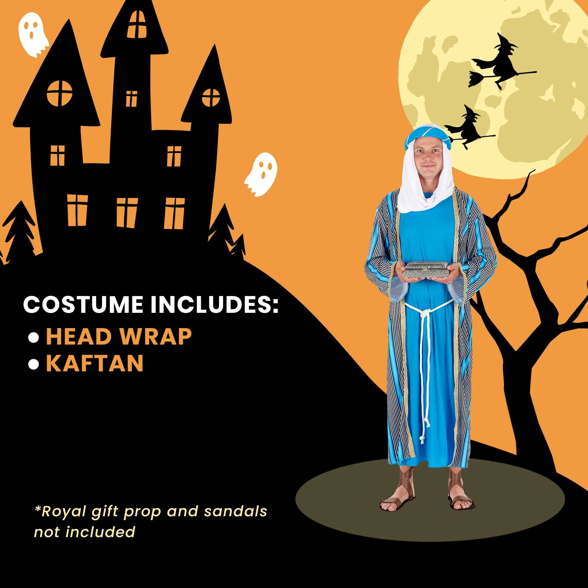 Adult 3 Wise Men Blue Costume - Image 11