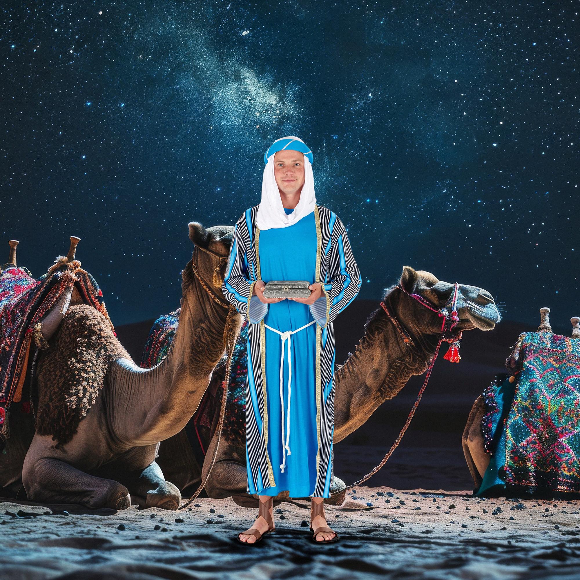 Adult 3 Wise Men Blue Costume - Image 3