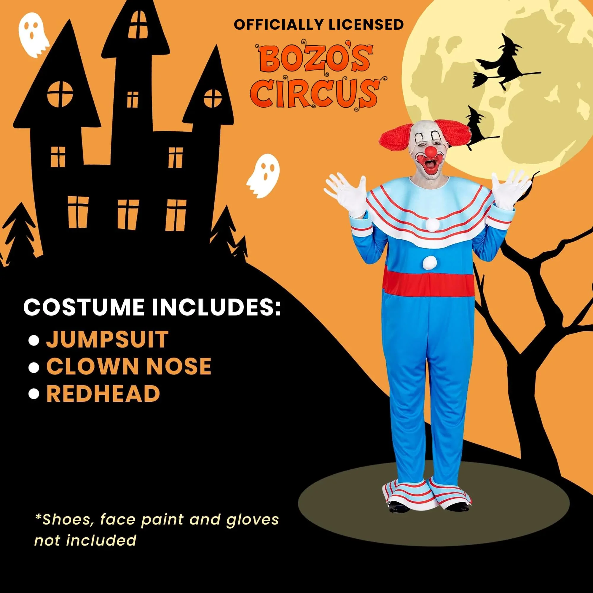 Bozo The Clown Adult Costume - Image 24