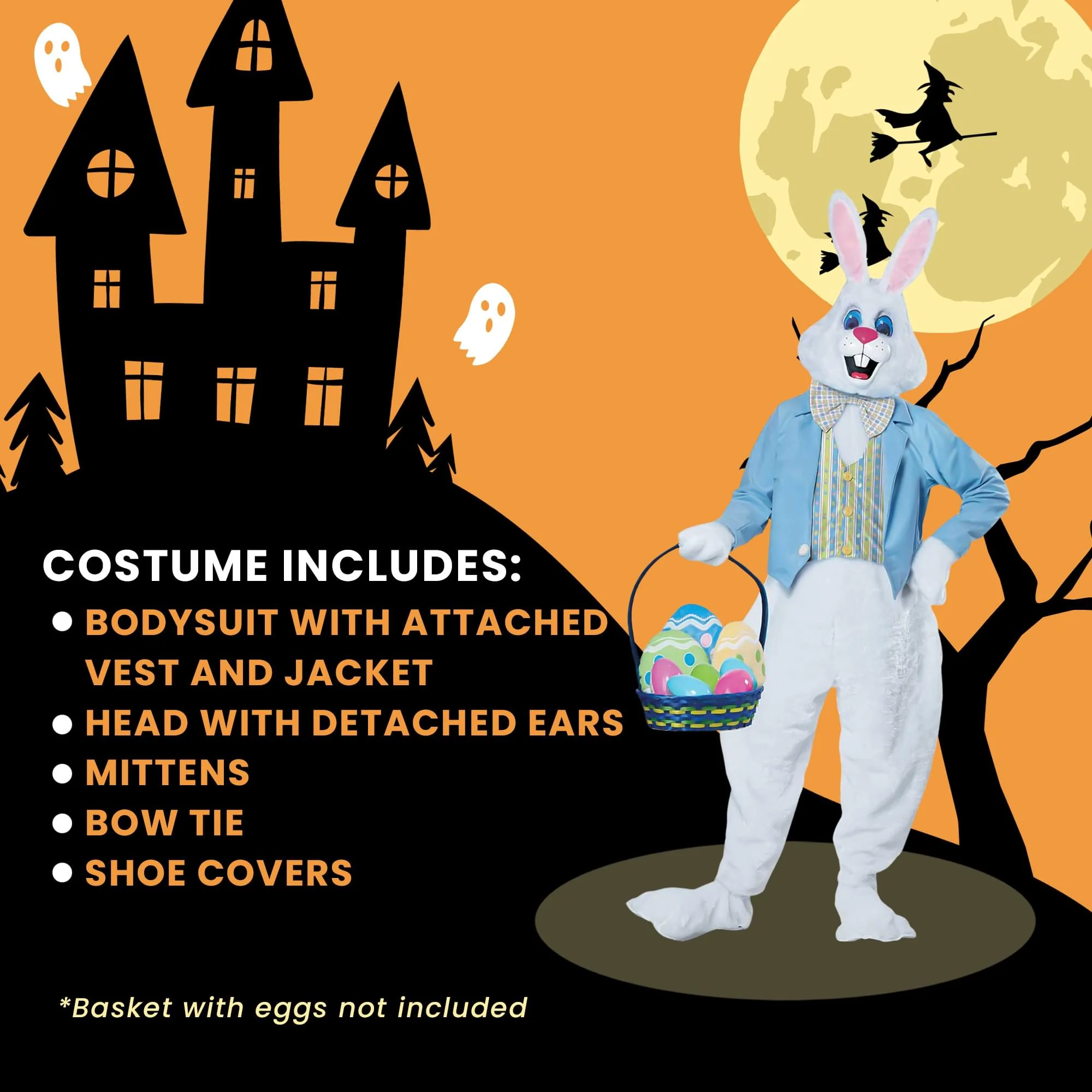 Adult Deluxe Easter Bunny Plus Size Costume - Image 6