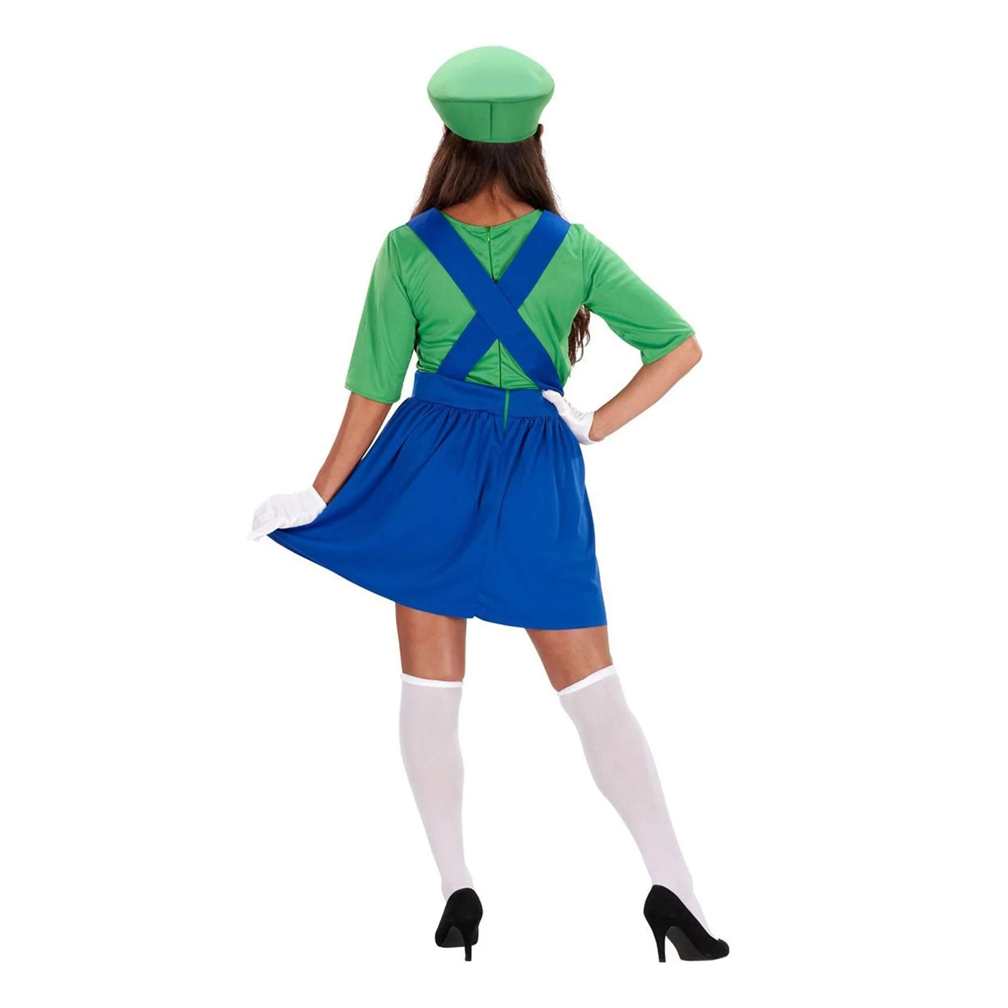 Adult Green Plumber Dress Costume - Image 11