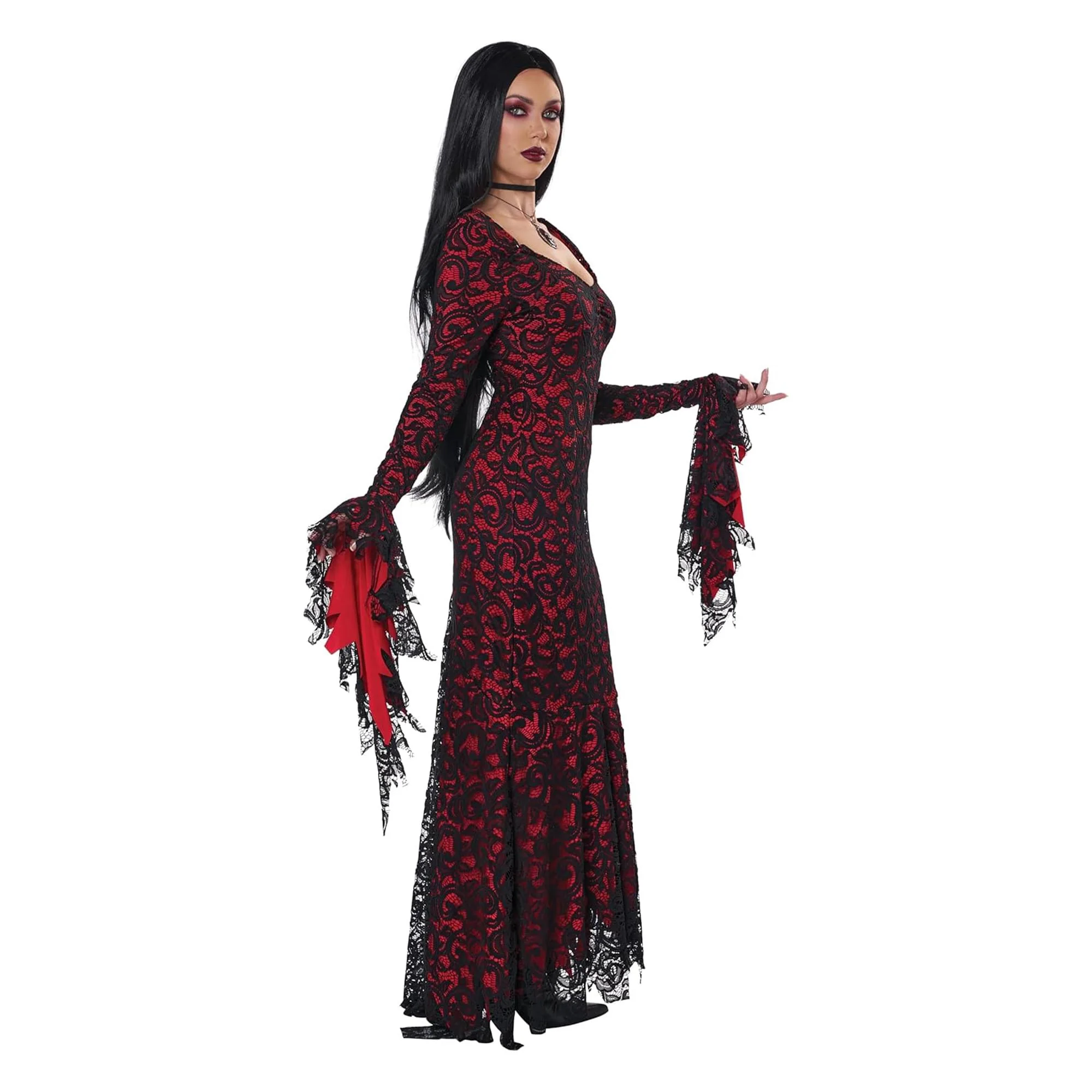 Adult Lace Vampire Dress - Image 15