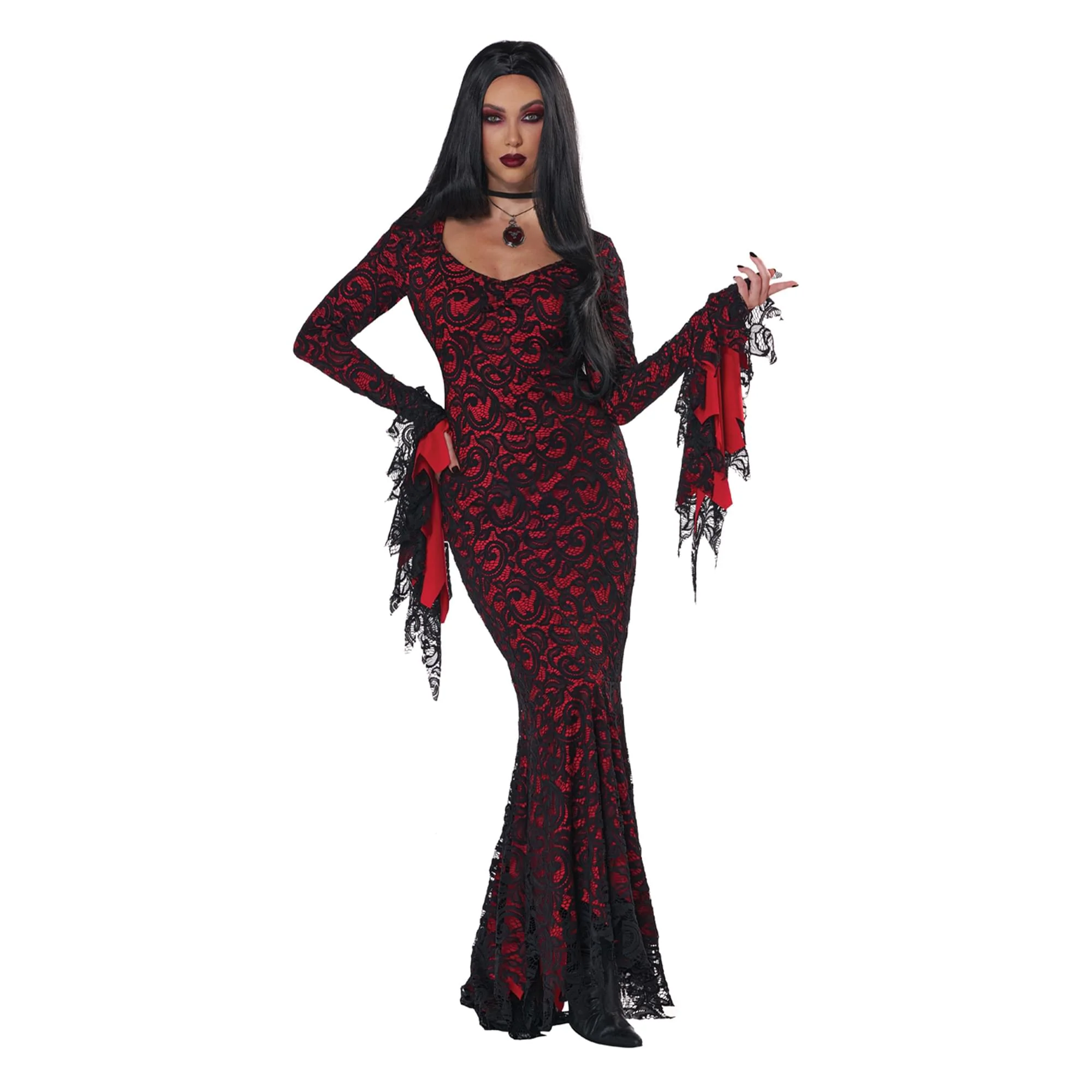 Adult Lace Vampire Dress - Image 8