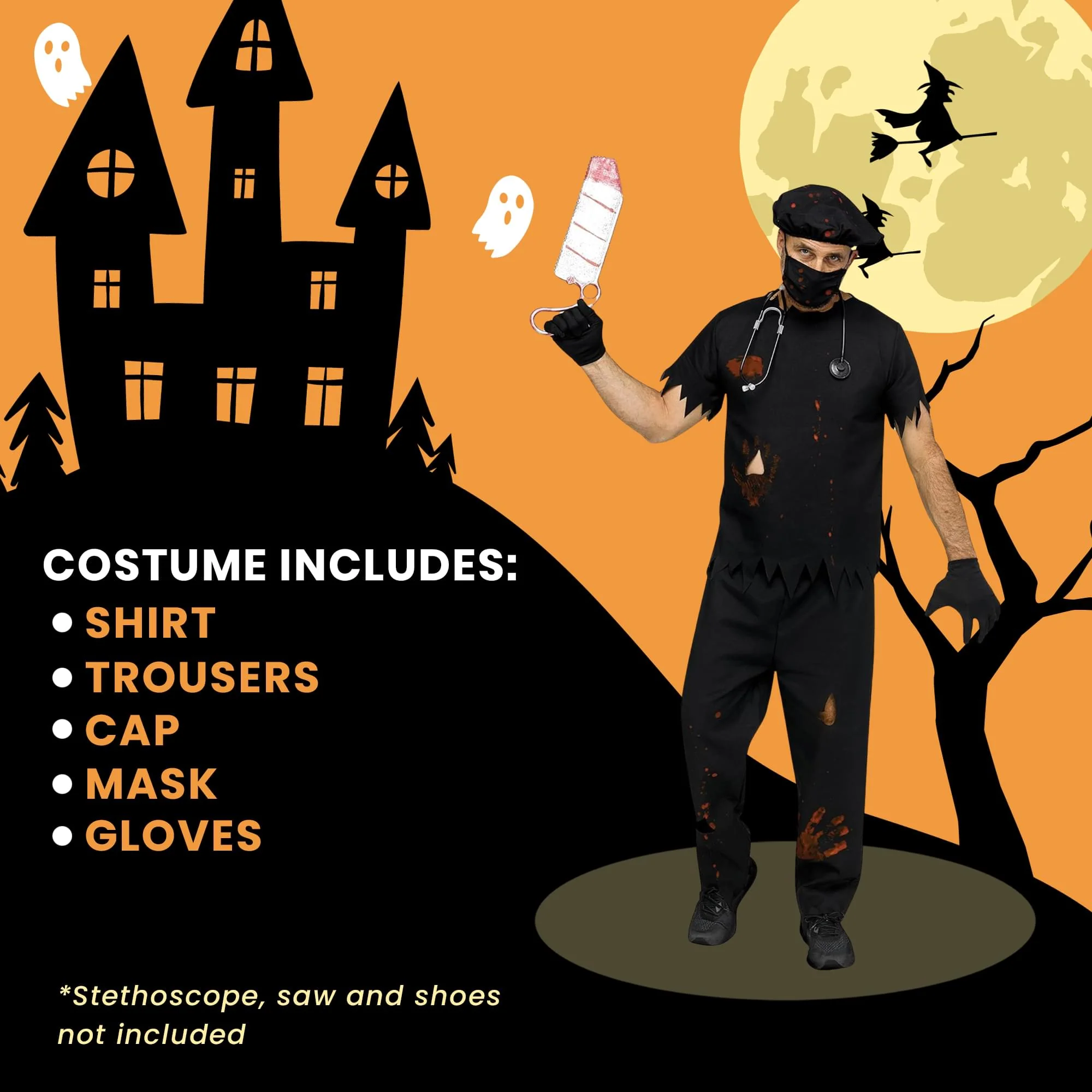 Adult Unisex Deadly Doctor Costume - Image 24