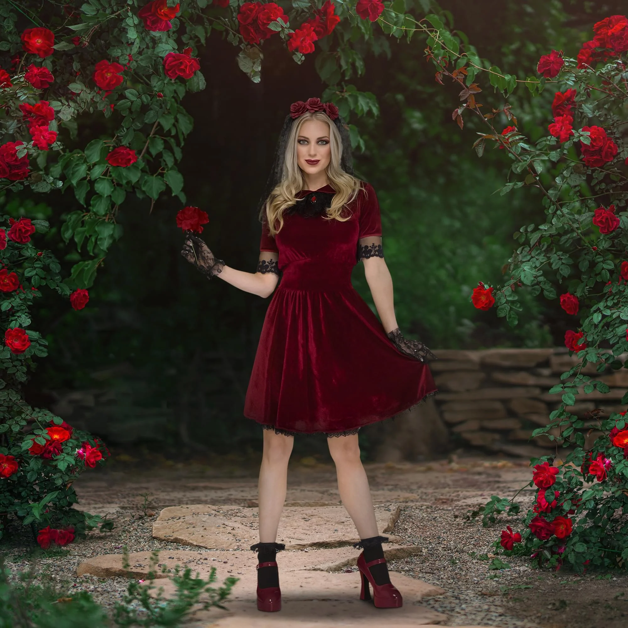 Adult Vampire Bride Costume - Image 19