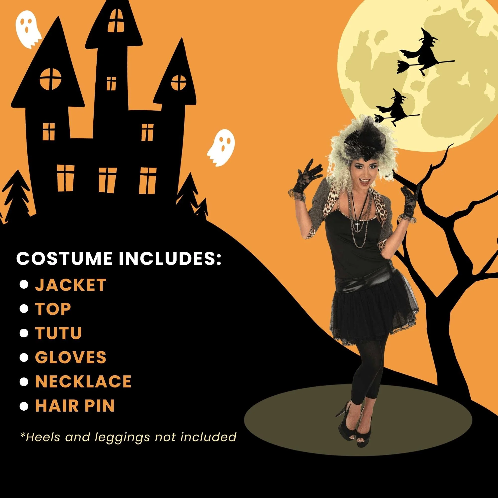Adult Womens 80s Pop Star Costume - Image 11