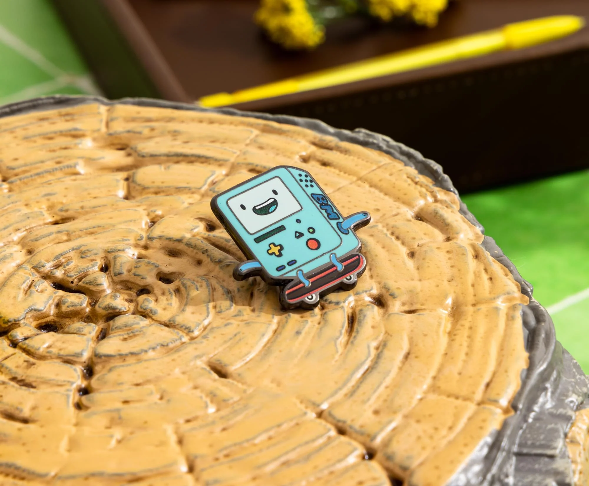 Adventure Time BMO Skateboarding Enamel Pin - Image 6