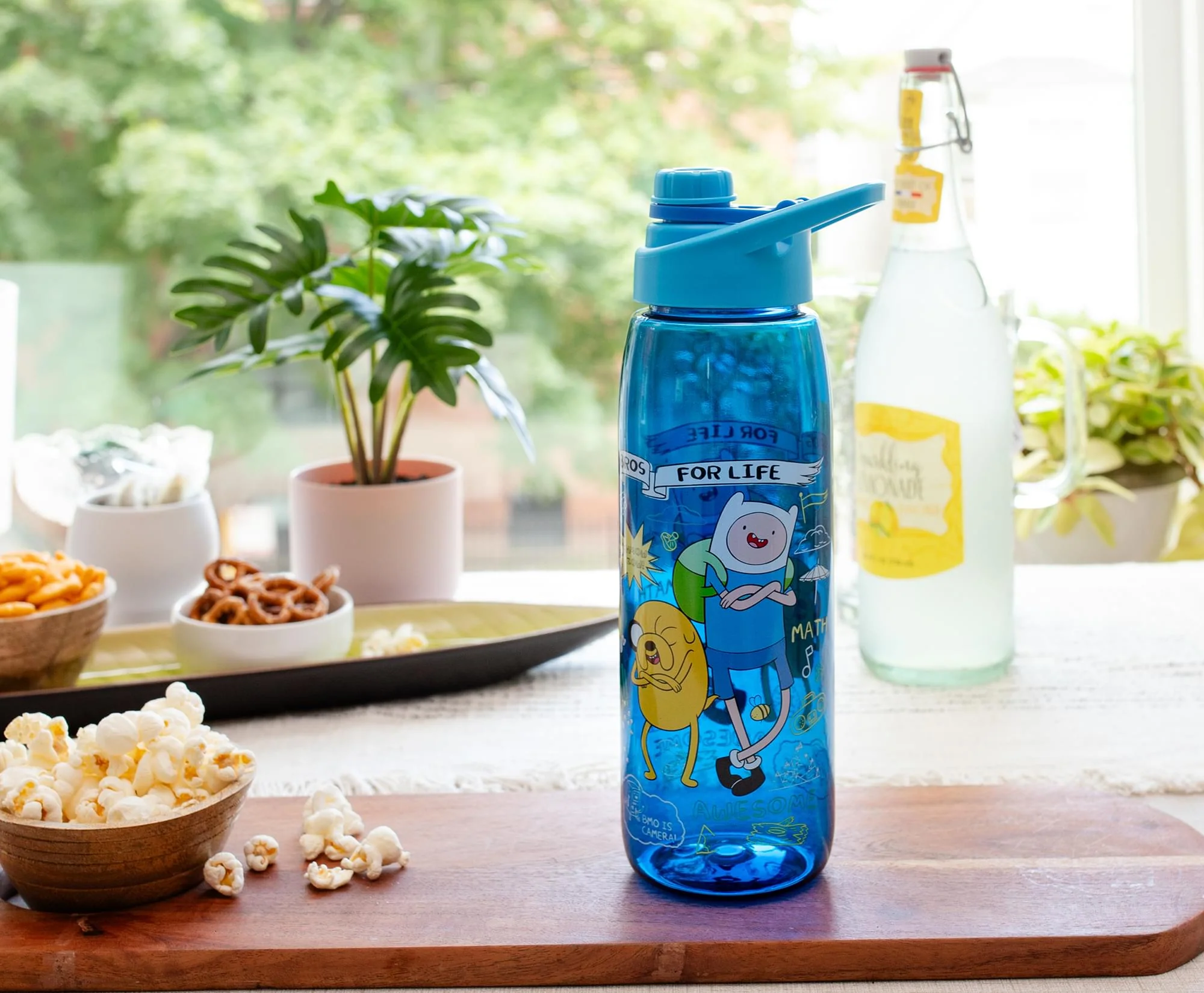Adventure Time "Bros For Life" Water Bottle With Screw-Top Lid | Holds 28 Ounces - Image 3