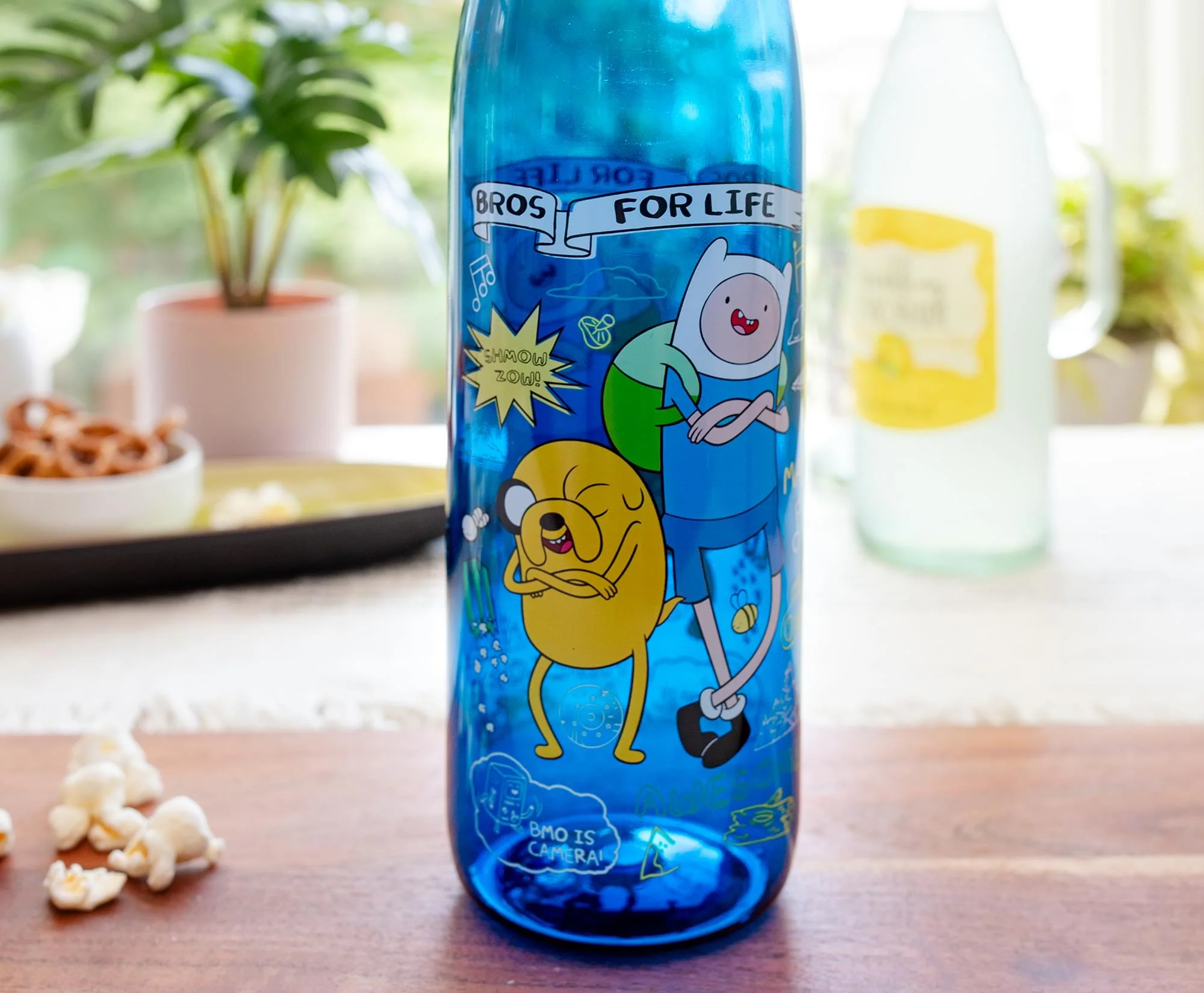 Adventure Time "Bros For Life" Water Bottle With Screw-Top Lid | Holds 28 Ounces - Image 4