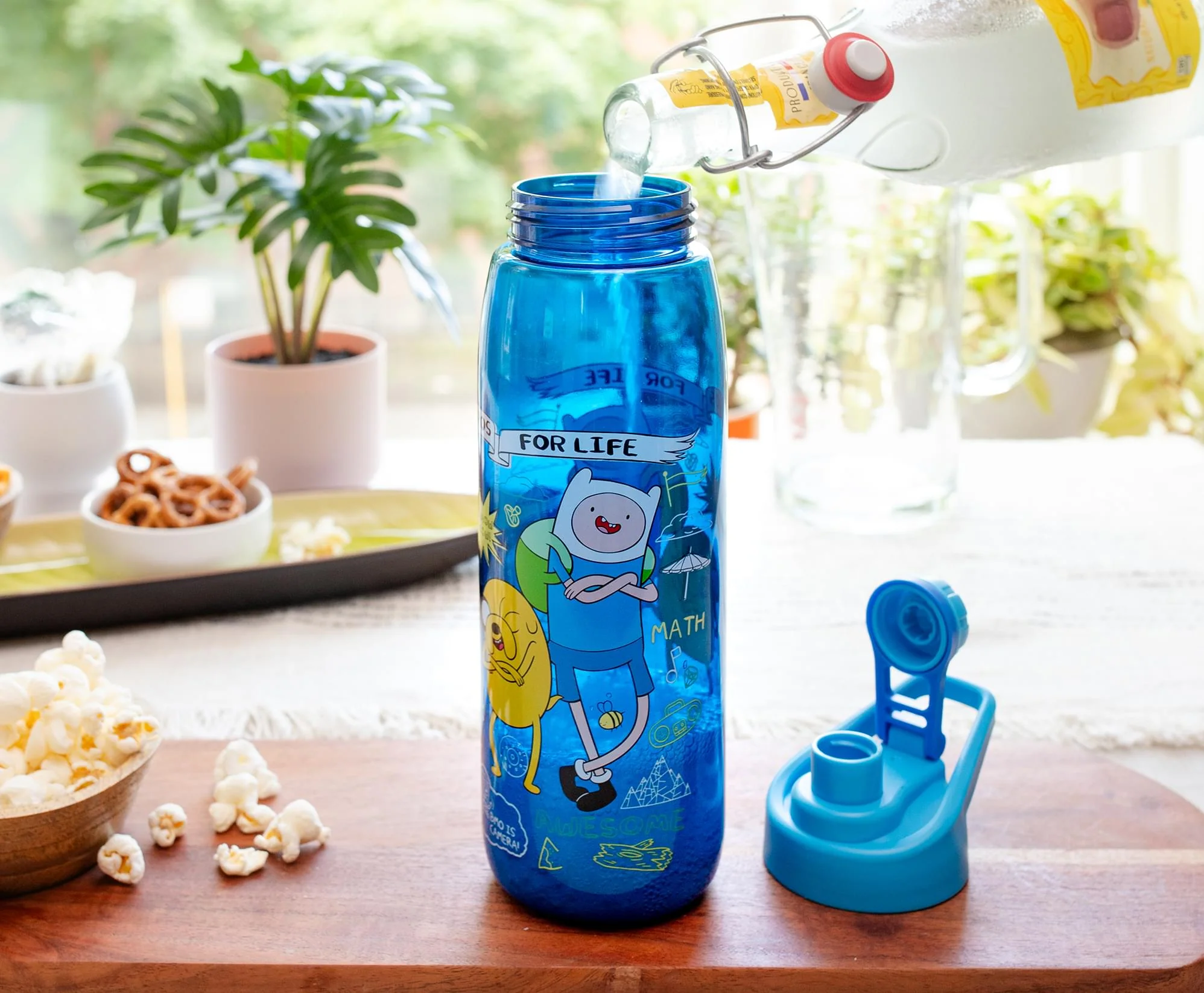 Adventure Time "Bros For Life" Water Bottle With Screw-Top Lid | Holds 28 Ounces - Image 7