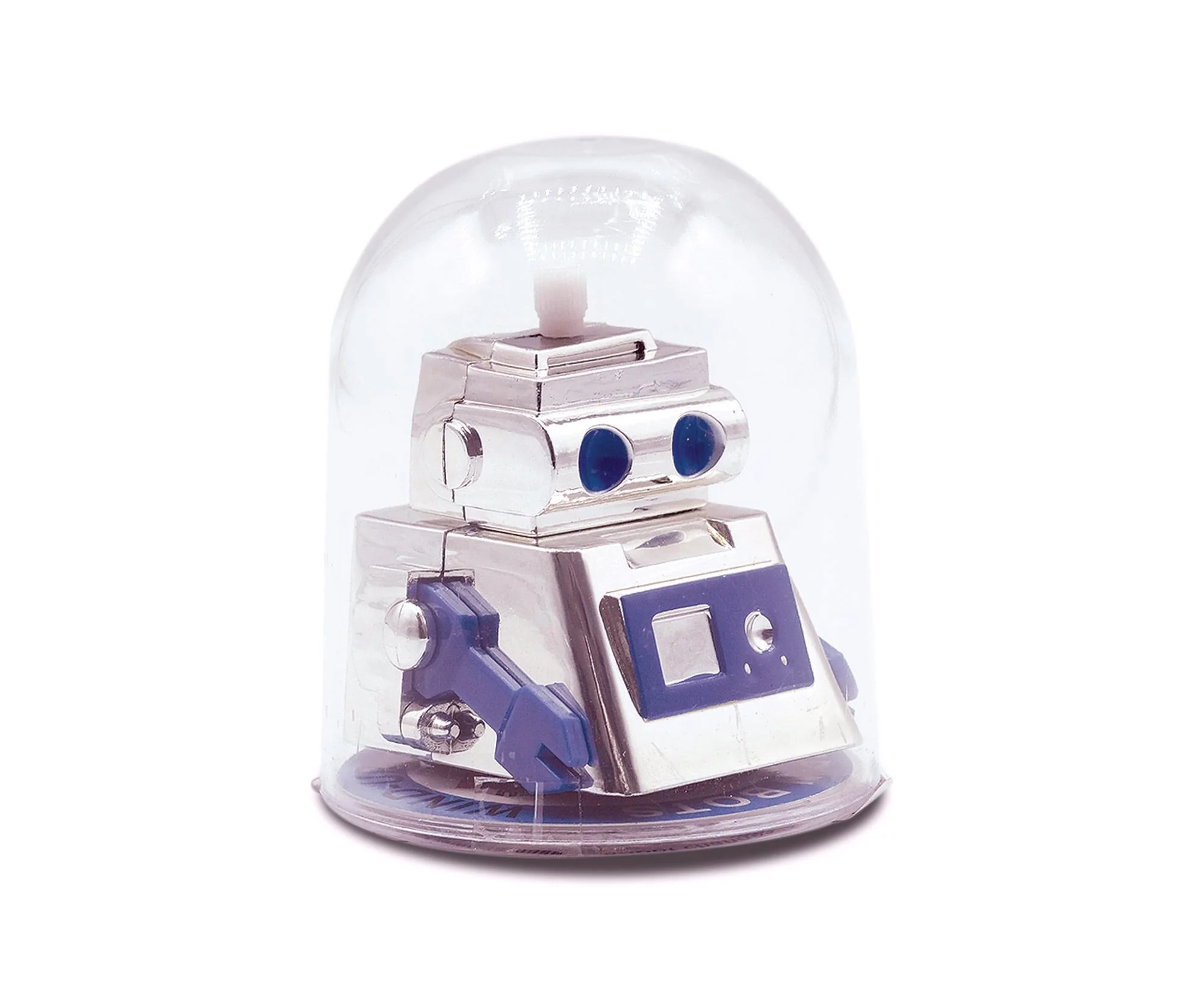 Aeromax Bump N Bots 3 Inch No Fall Wind-Up Robot | Blue - Image 5
