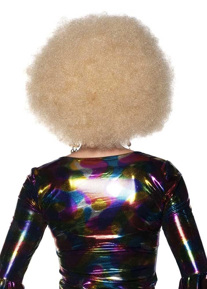 Afro One Size Adult Costume Wig | Blonde - Image 2