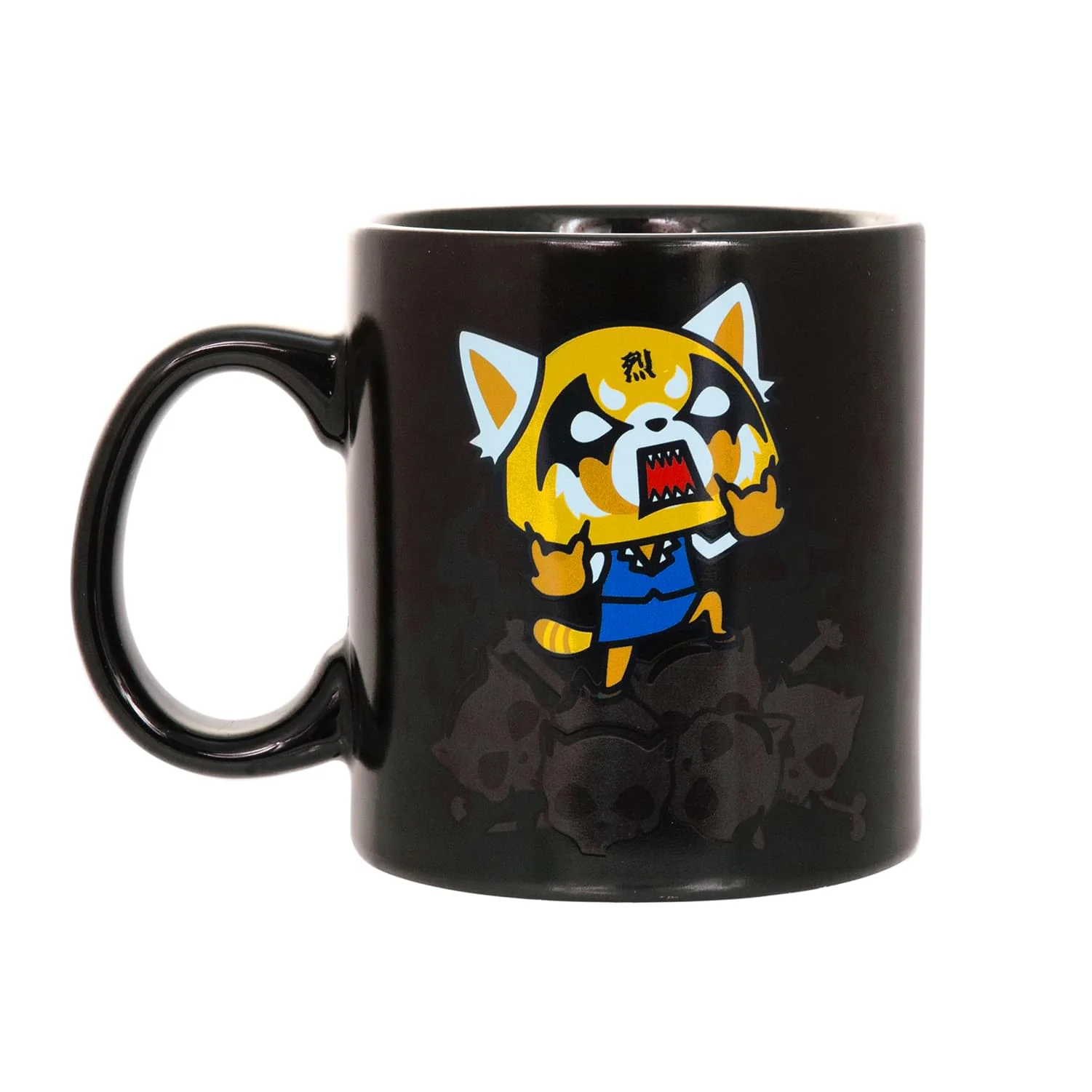 Aggretsuko Heat Reveal Fire & Skulls 20oz Ceramic Coffee Mug - Image 4
