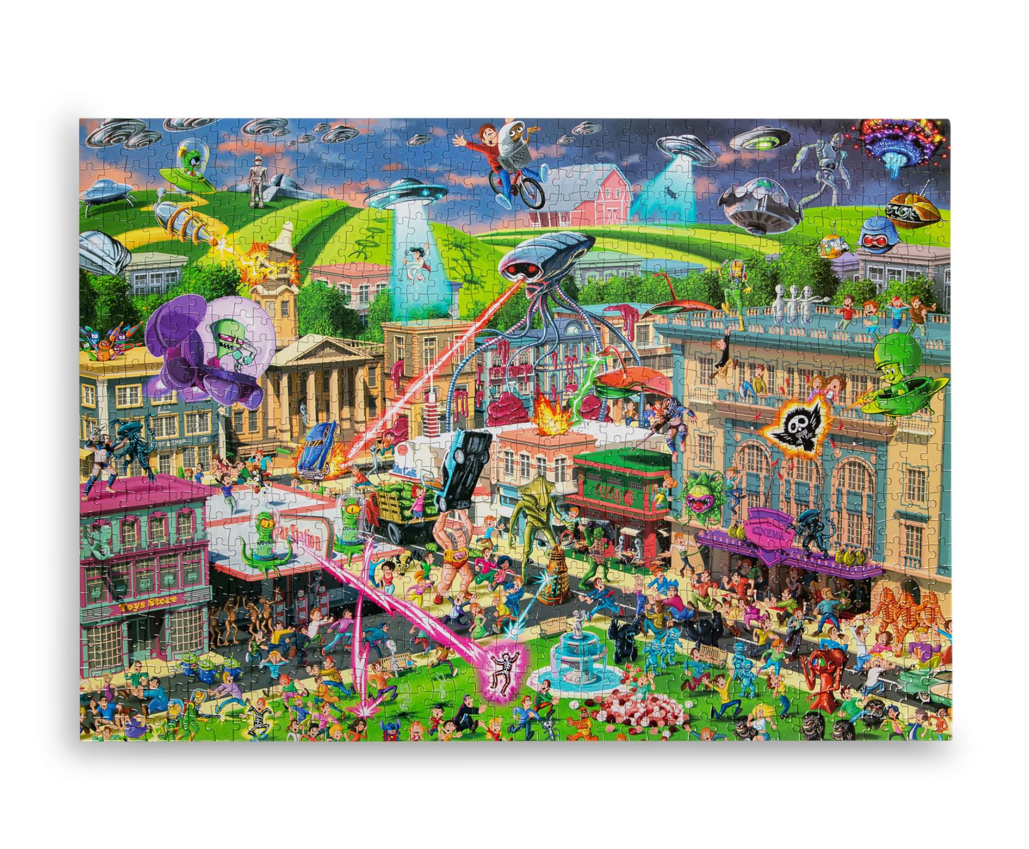Alien Attack Sci-Fi Classics 1000-Piece Jigsaw Puzzle - Image 3