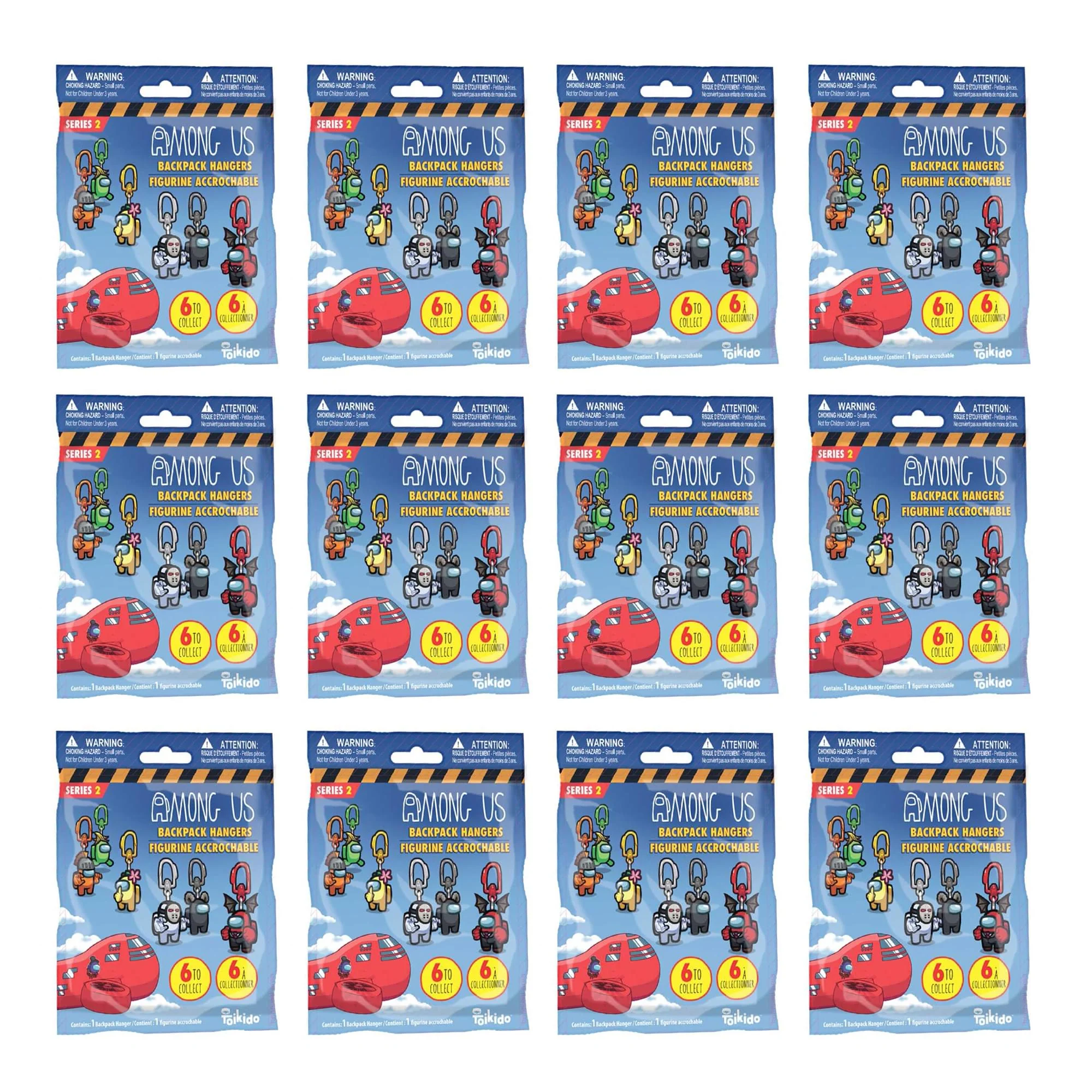 Among Us Series 2 Backpack Hanger | Set of 12