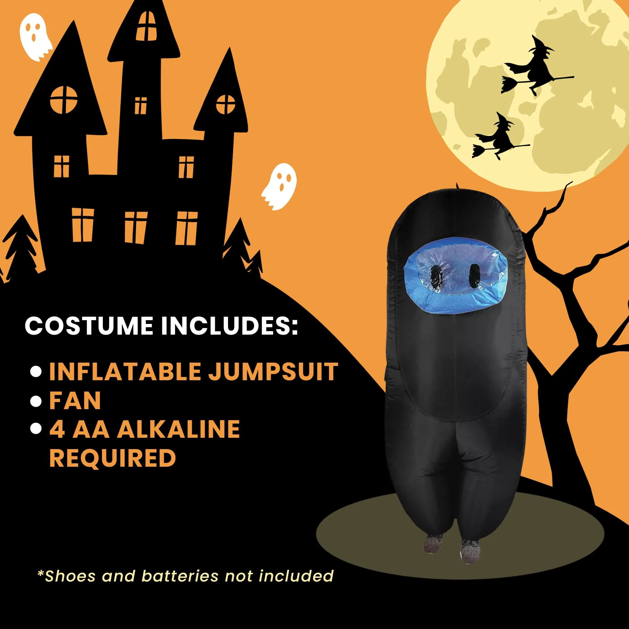 Black Imposter Inflatable Adult Costume | Standard - Image 4