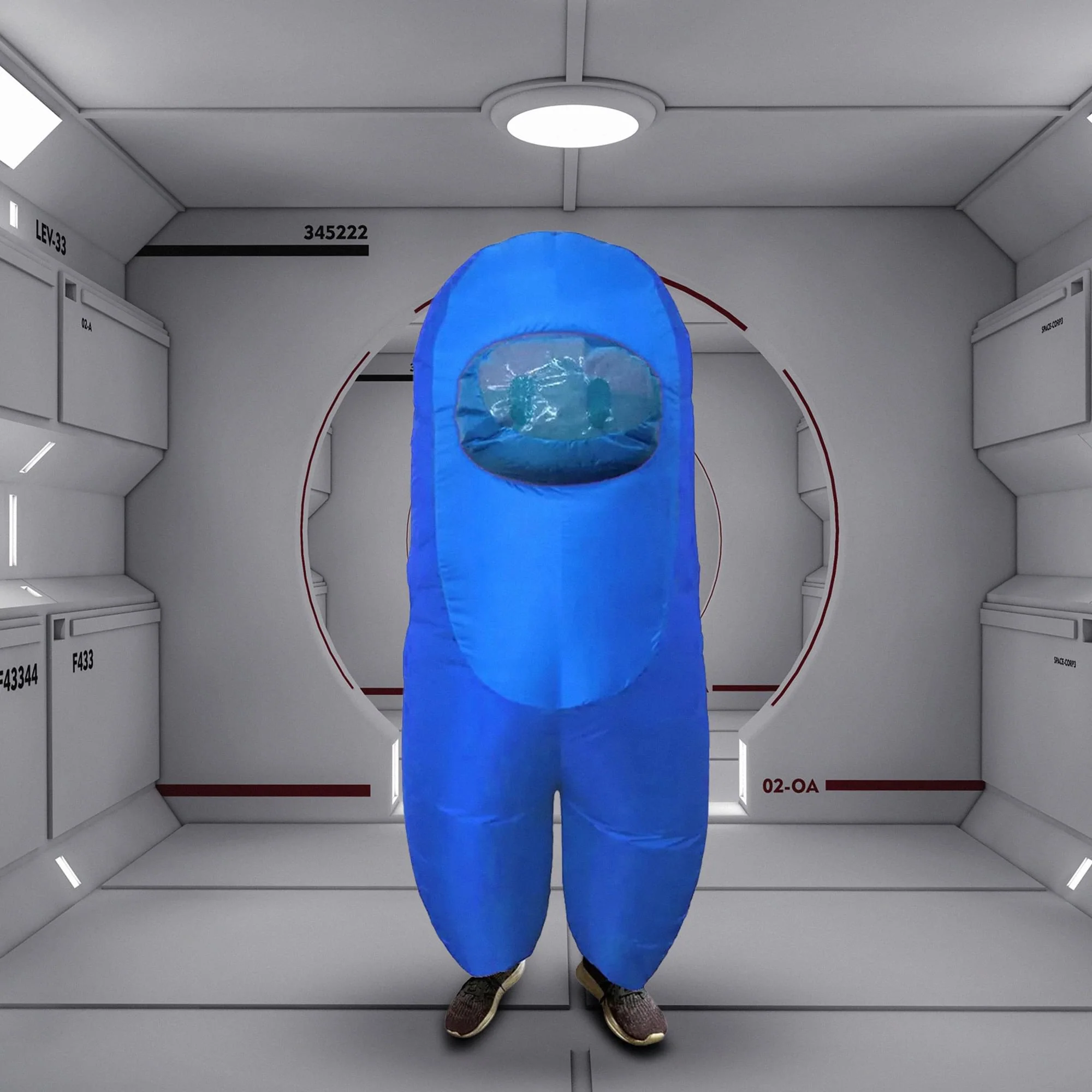 Blue Imposter Inflatable Adult Costume | Standard - Image 3