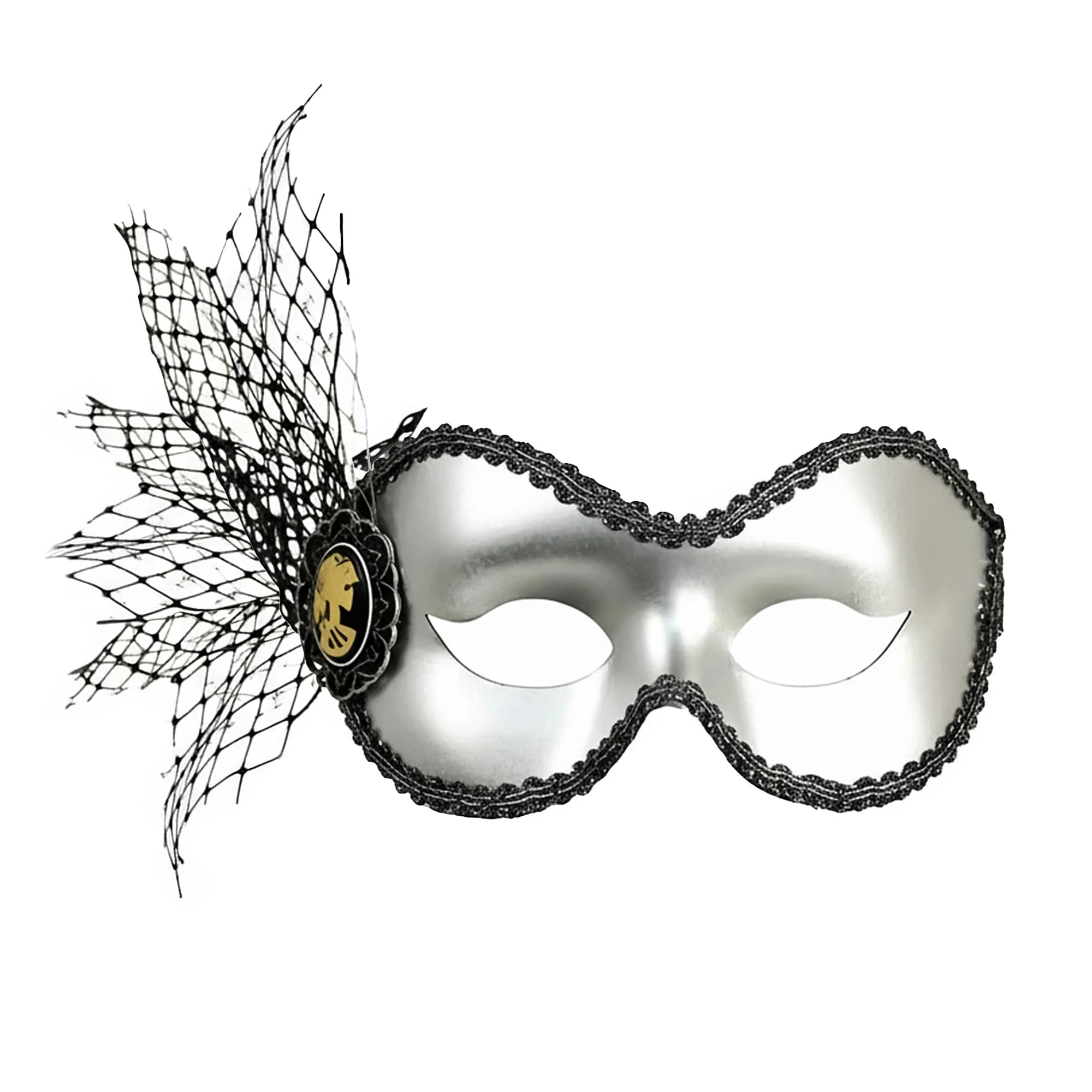 Ancestor Silver Adult Costume Mask - Image 2