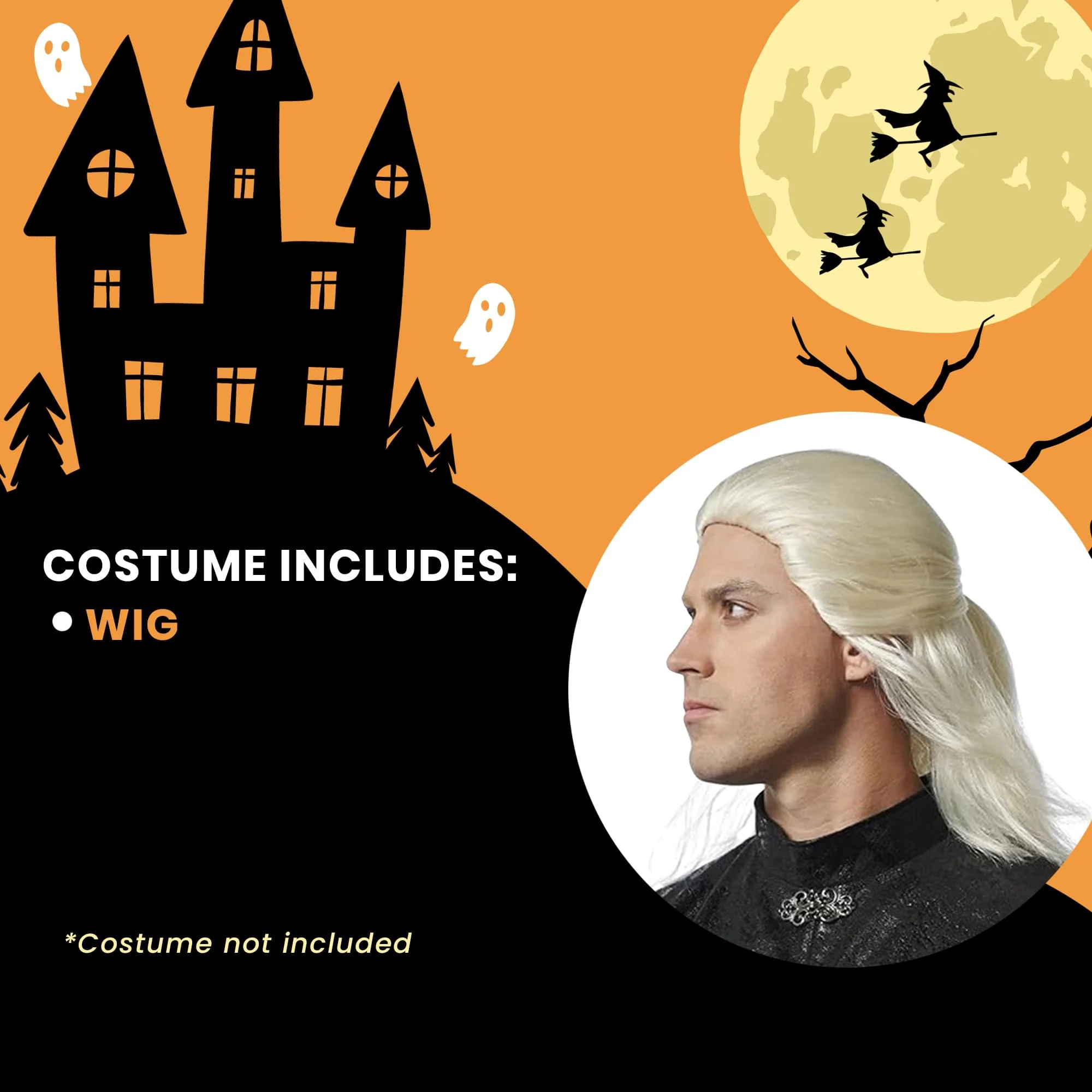 Ancient Prince Adult Costume Wig - Image 5