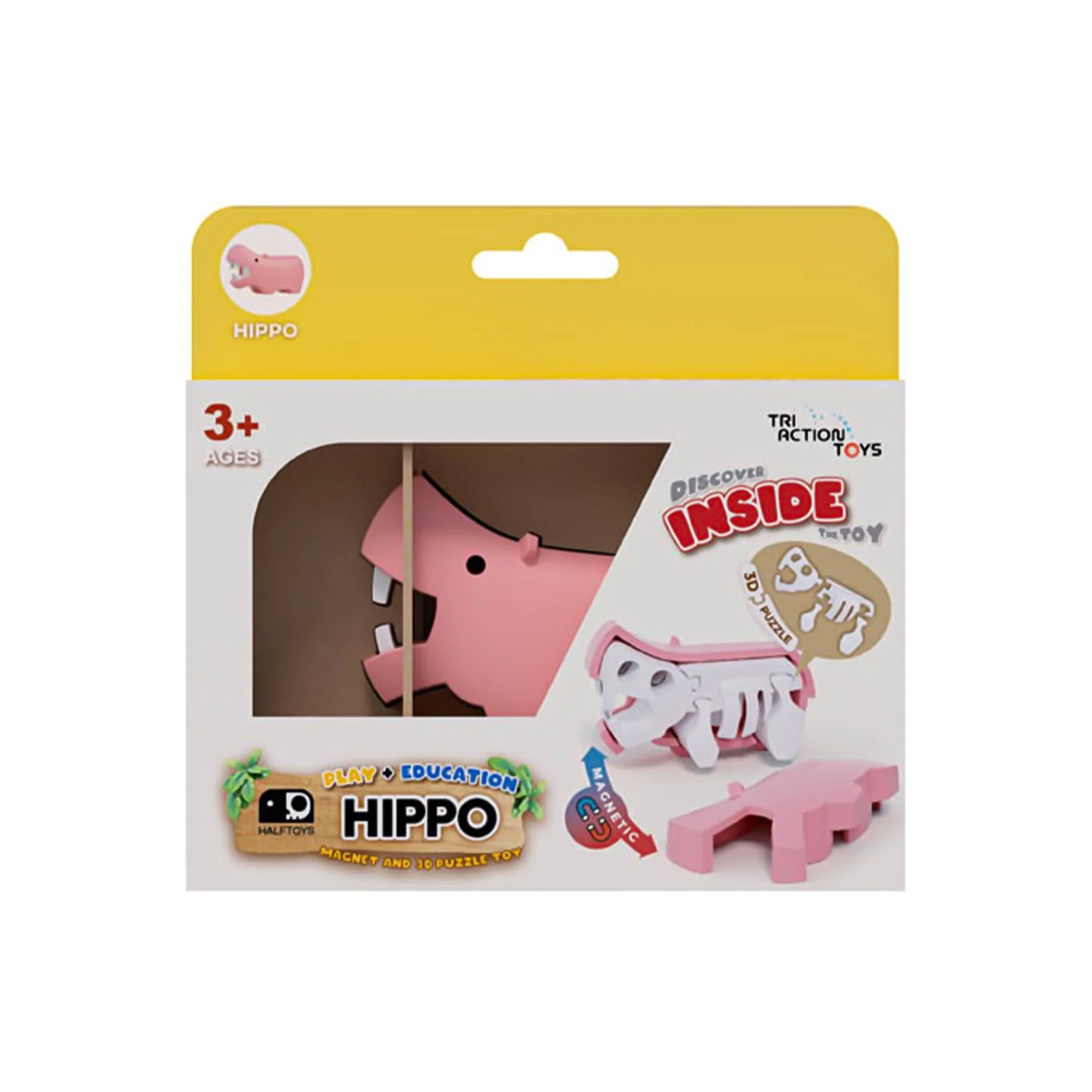 Animal Hippo Magnetic Puzzle Toy - Image 2