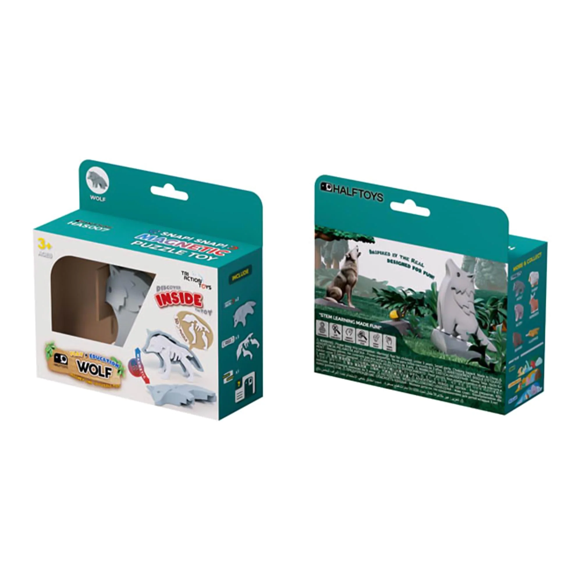 Animal Wolf Magnetic Puzzle Toy - Image 7