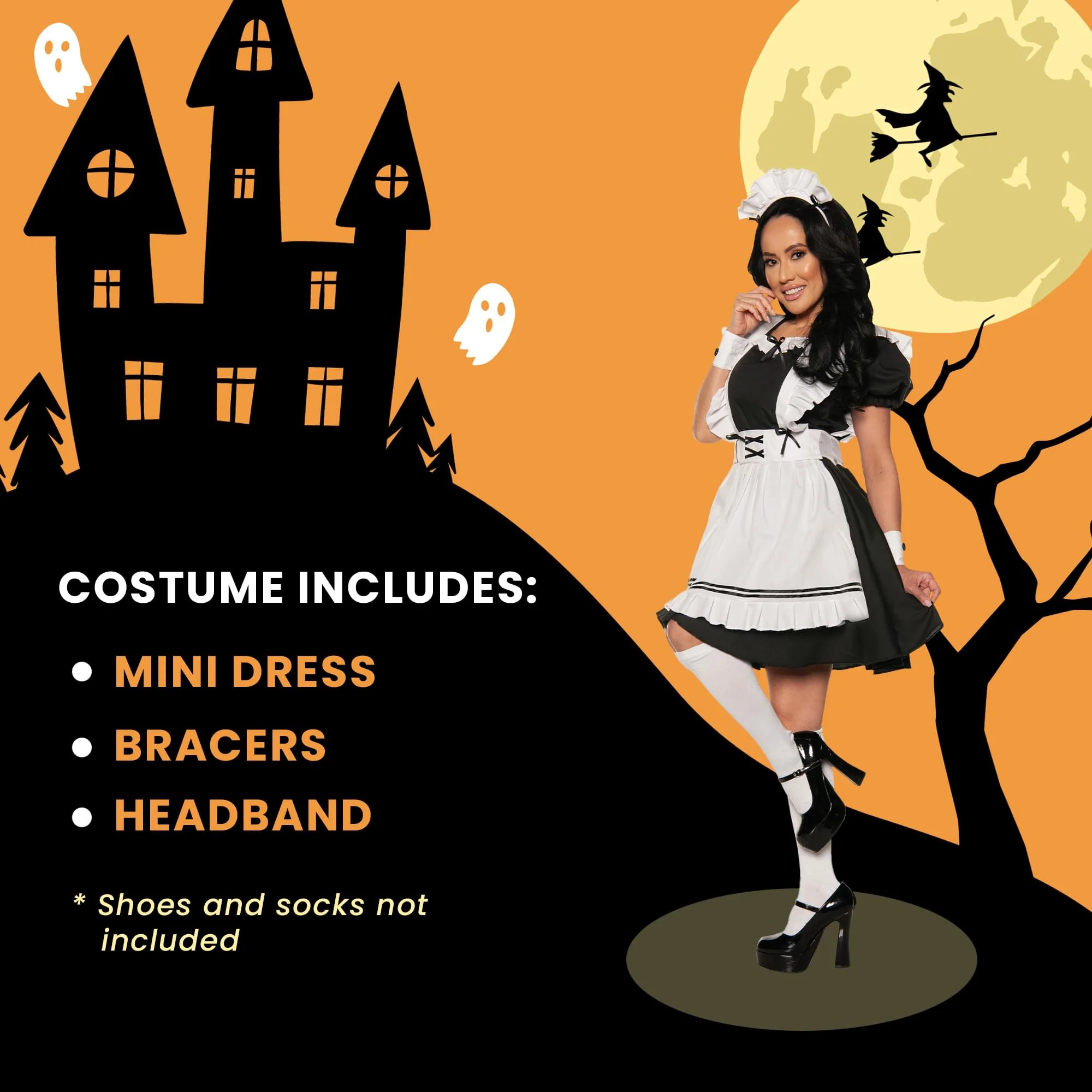 Anime Cosplay French Maid Adult Costume - Image 3