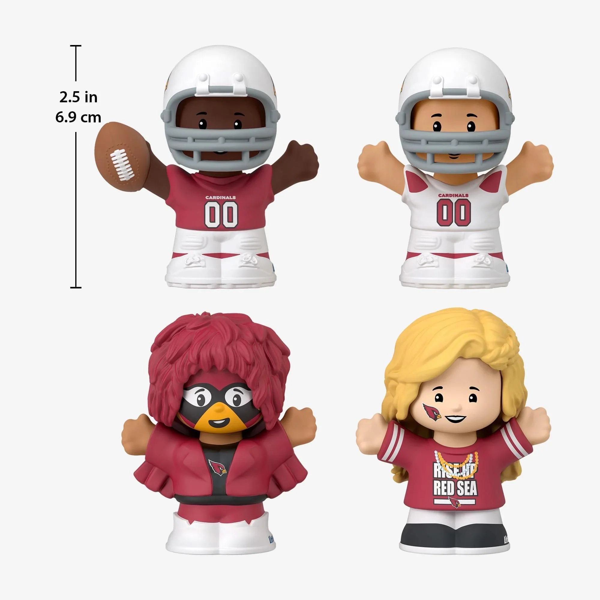 Arizona Cardinals 4-Piece NFL Little People Collector Set - Image 6