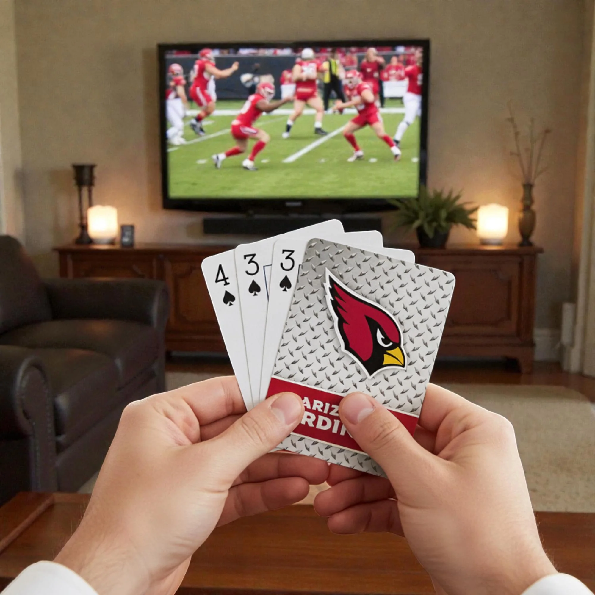 Arizona Cardinals NFL Diamond Plate Playing Cards - Image 4